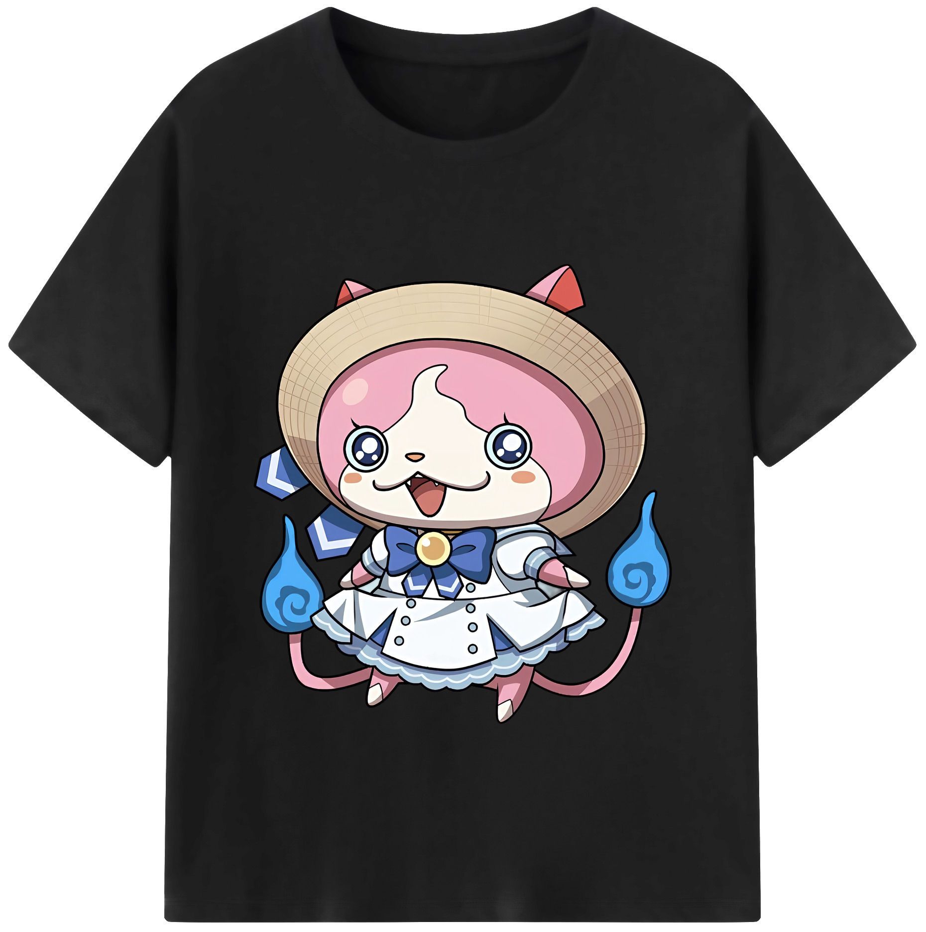 （画像用） 妖怪ウォッチ Yo-kai Watch 綿100％ メンズ半袖Tシャツ｜肌触りやわらか＆通気性