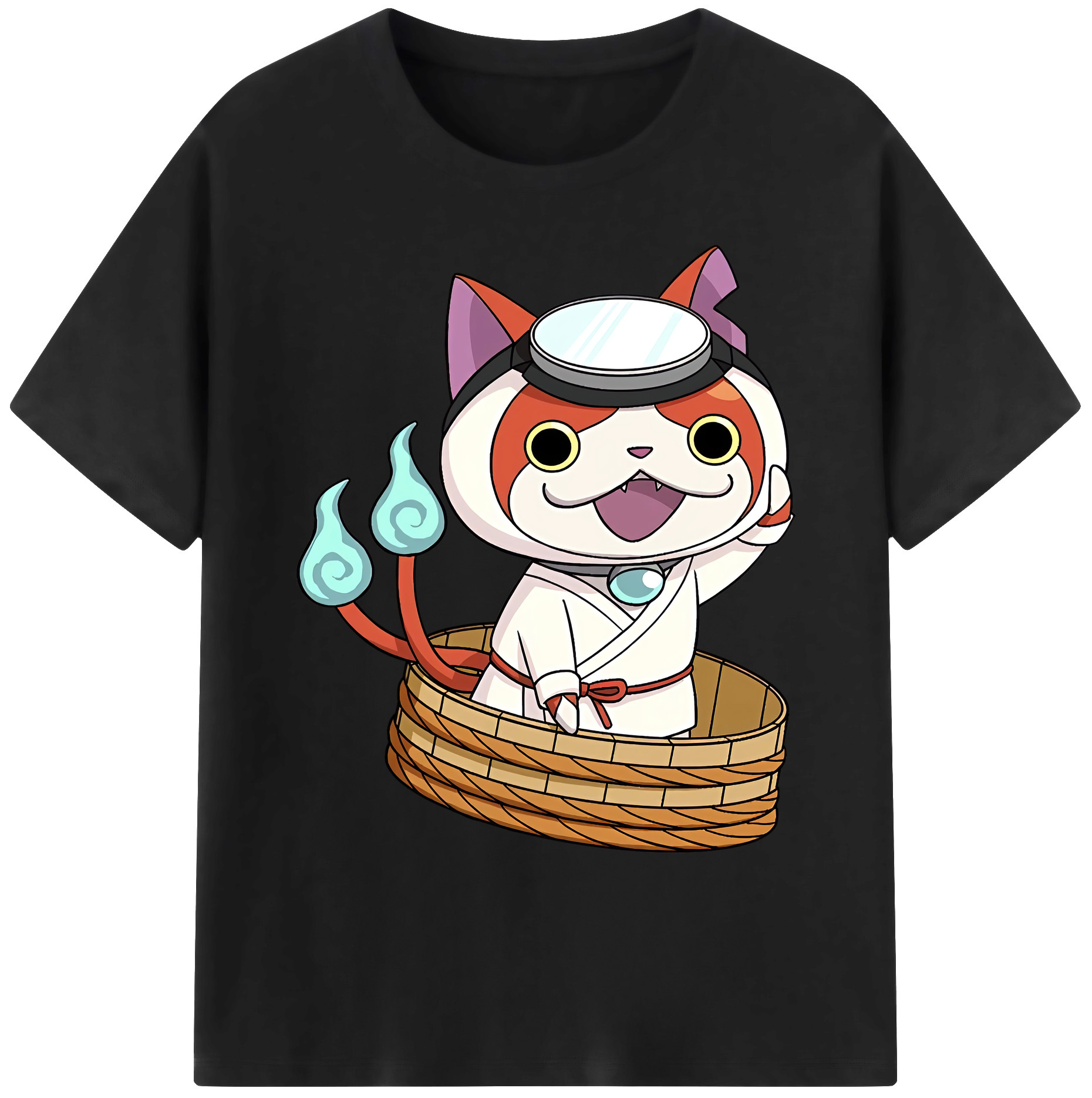 （画像用） 妖怪ウォッチ Yo-kai Watch 綿100％ メンズ半袖Tシャツ｜肌触りやわらか＆通気性