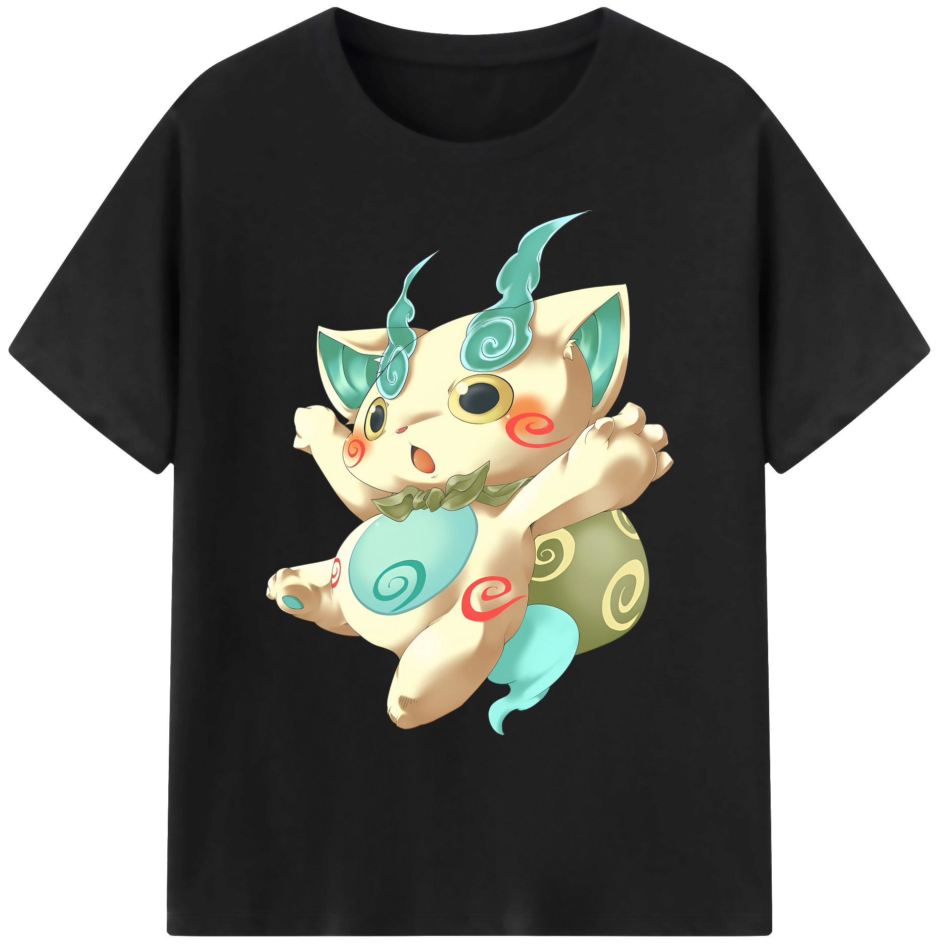 （画像用） 妖怪ウォッチ Yo-kai Watch 綿100％ メンズ半袖Tシャツ｜肌触りやわらか＆通気性