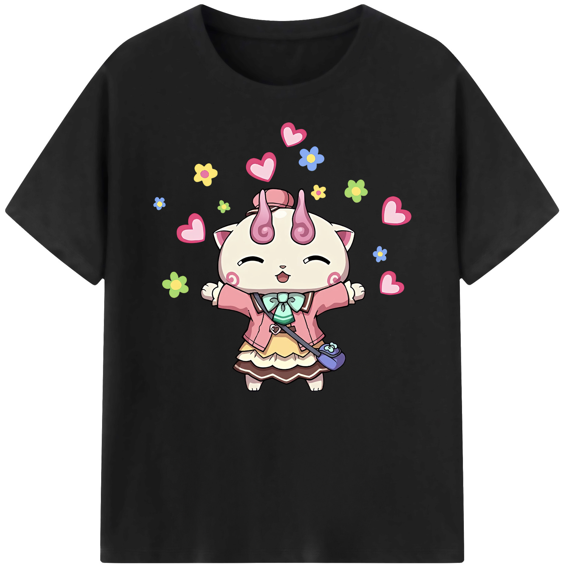 妖怪ウォッチ Yo-kai Watch 綿100％ メンズ半袖Tシャツ｜肌触りやわらか＆通気性