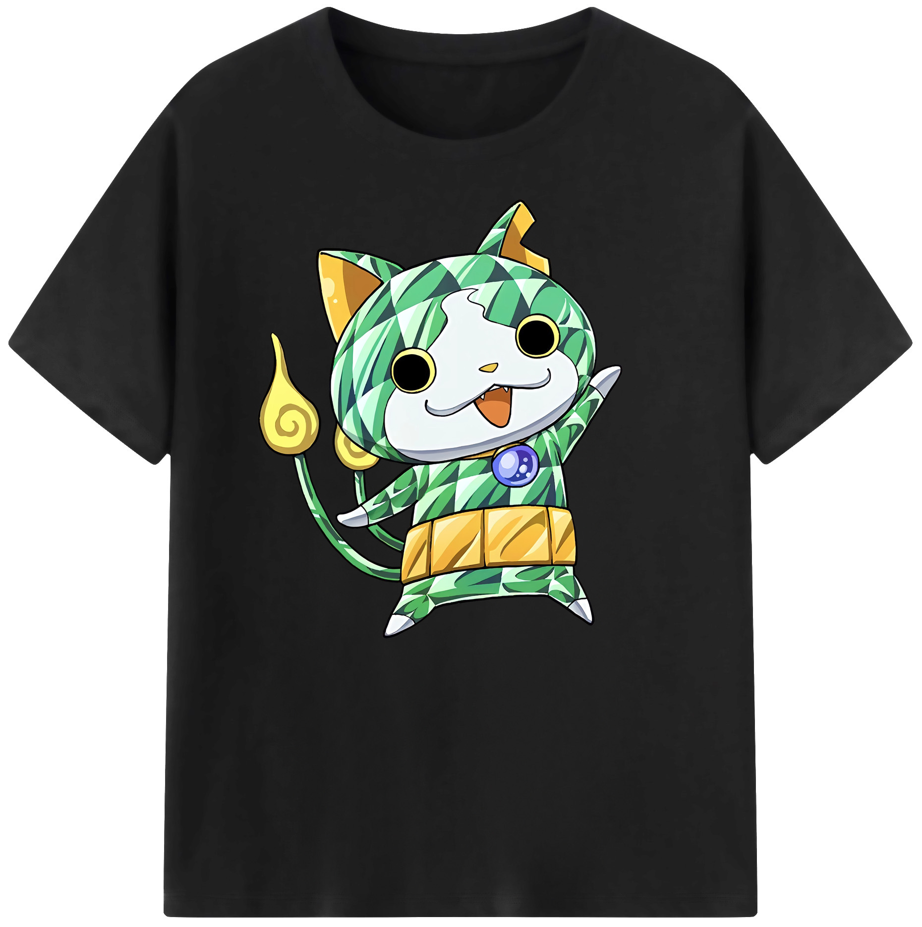 （画像用） 妖怪ウォッチ Yo-kai Watch 綿100％ メンズ半袖Tシャツ｜肌触りやわらか＆通気性
