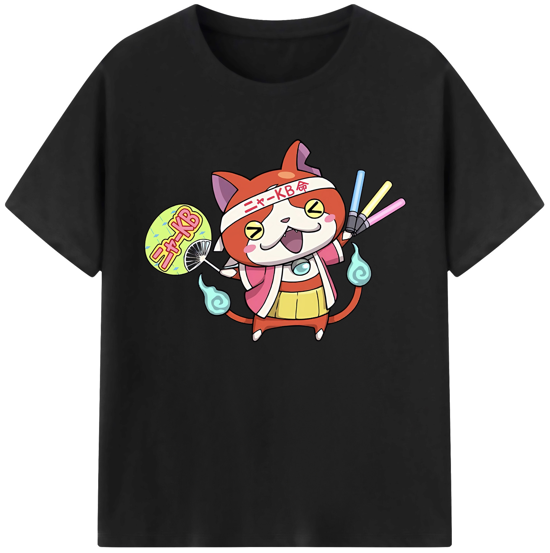 （画像用） 妖怪ウォッチ Yo-kai Watch 綿100％ メンズ半袖Tシャツ｜肌触りやわらか＆通気性