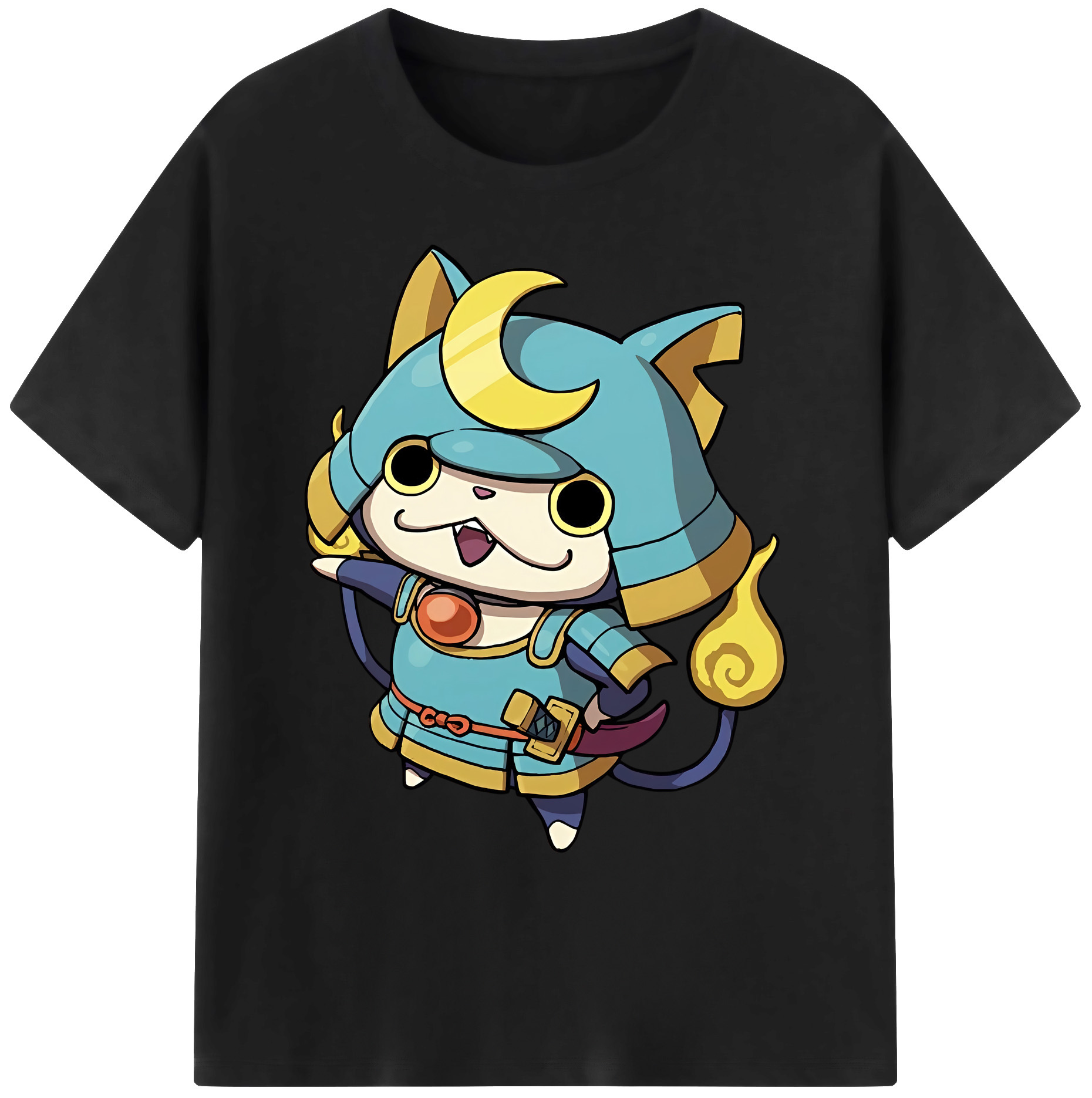 （画像用） 妖怪ウォッチ Yo-kai Watch 綿100％ メンズ半袖Tシャツ｜肌触りやわらか＆通気性