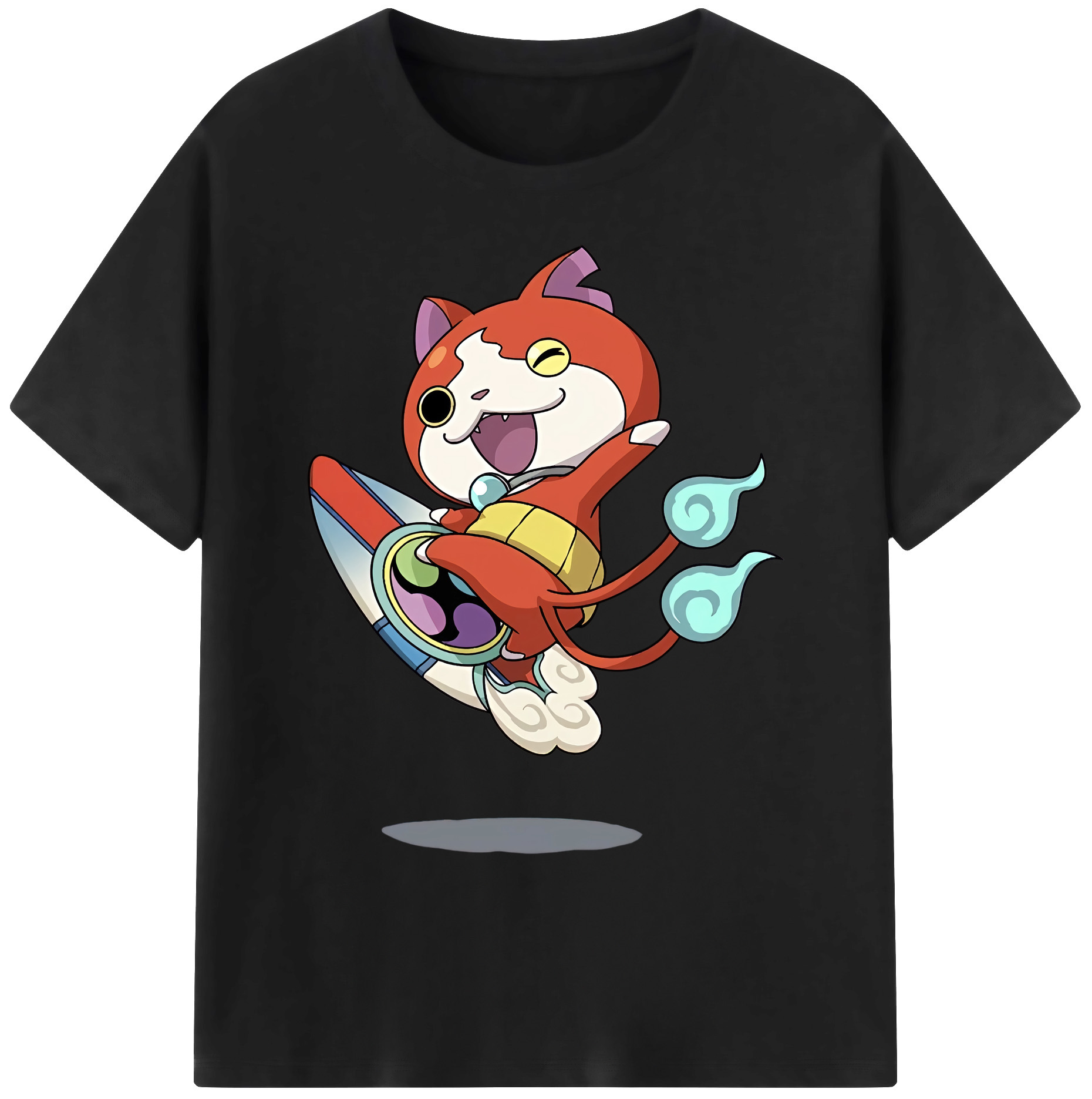（画像用） 妖怪ウォッチ Yo-kai Watch 綿100％ メンズ半袖Tシャツ｜肌触りやわらか＆通気性