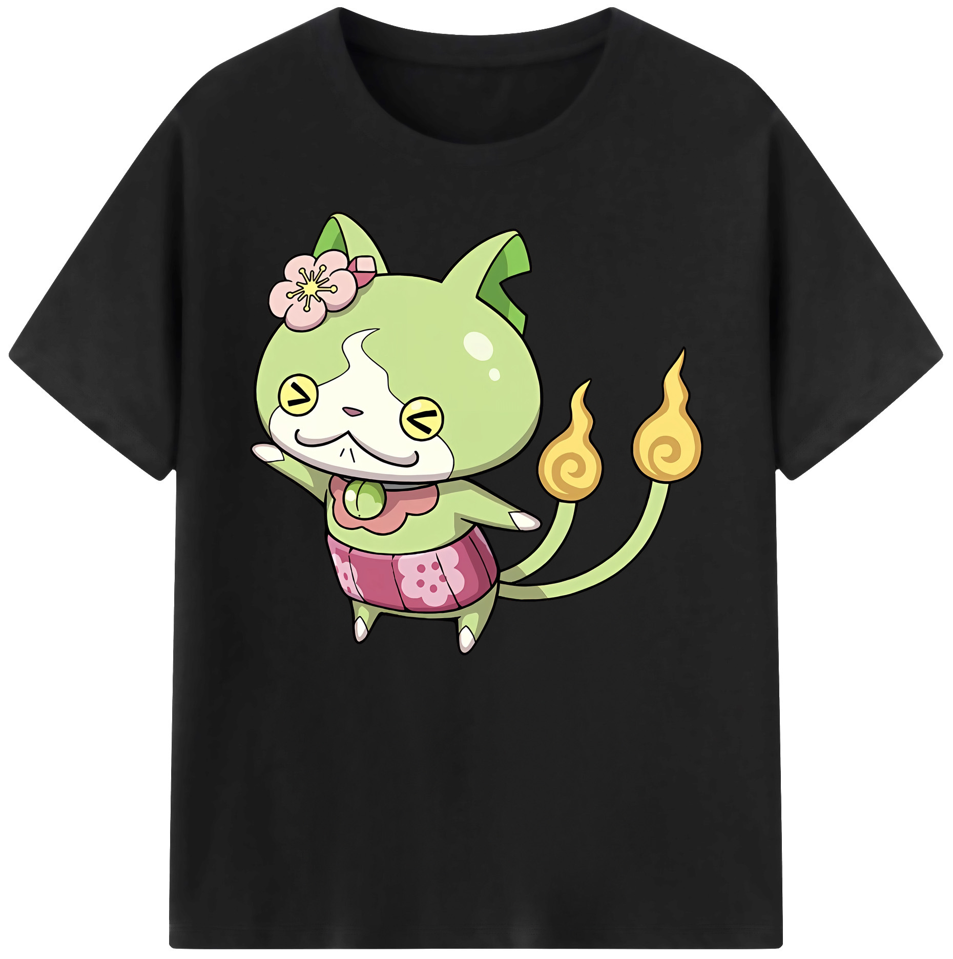 （画像用） 妖怪ウォッチ Yo-kai Watch 綿100％ メンズ半袖Tシャツ｜肌触りやわらか＆通気性