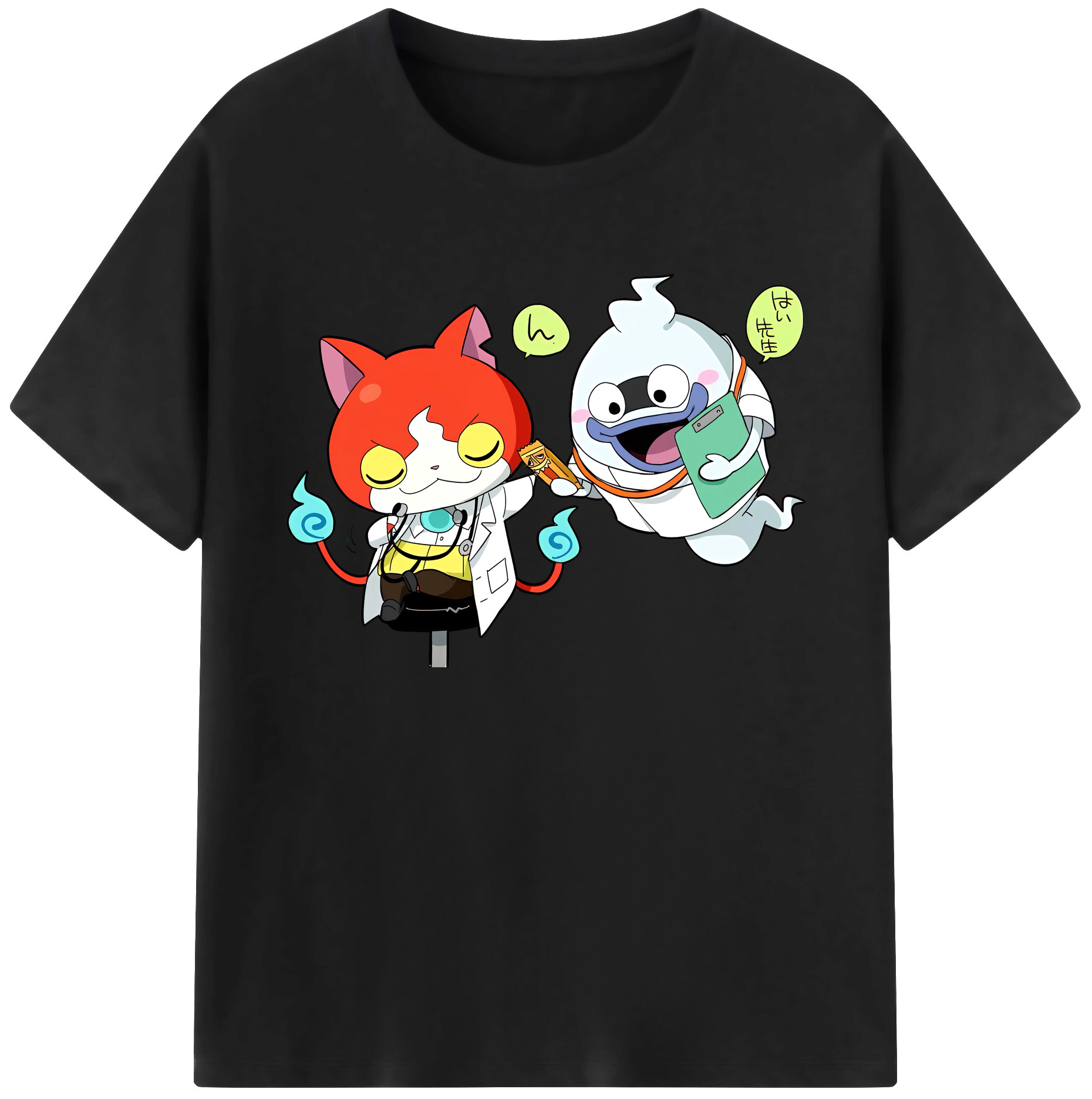 （画像用） 妖怪ウォッチ Yo-kai Watch 綿100％ メンズ半袖Tシャツ｜肌触りやわらか＆通気性