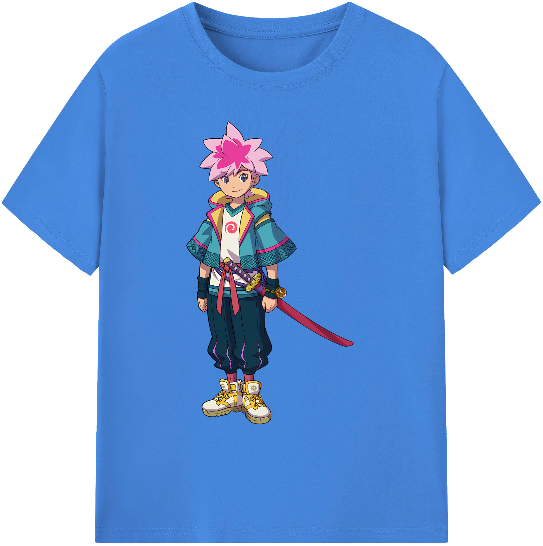 （画像用） 妖怪ウォッチ Yo-kai Watch 綿100％ メンズ半袖Tシャツ｜肌触りやわらか＆通気性