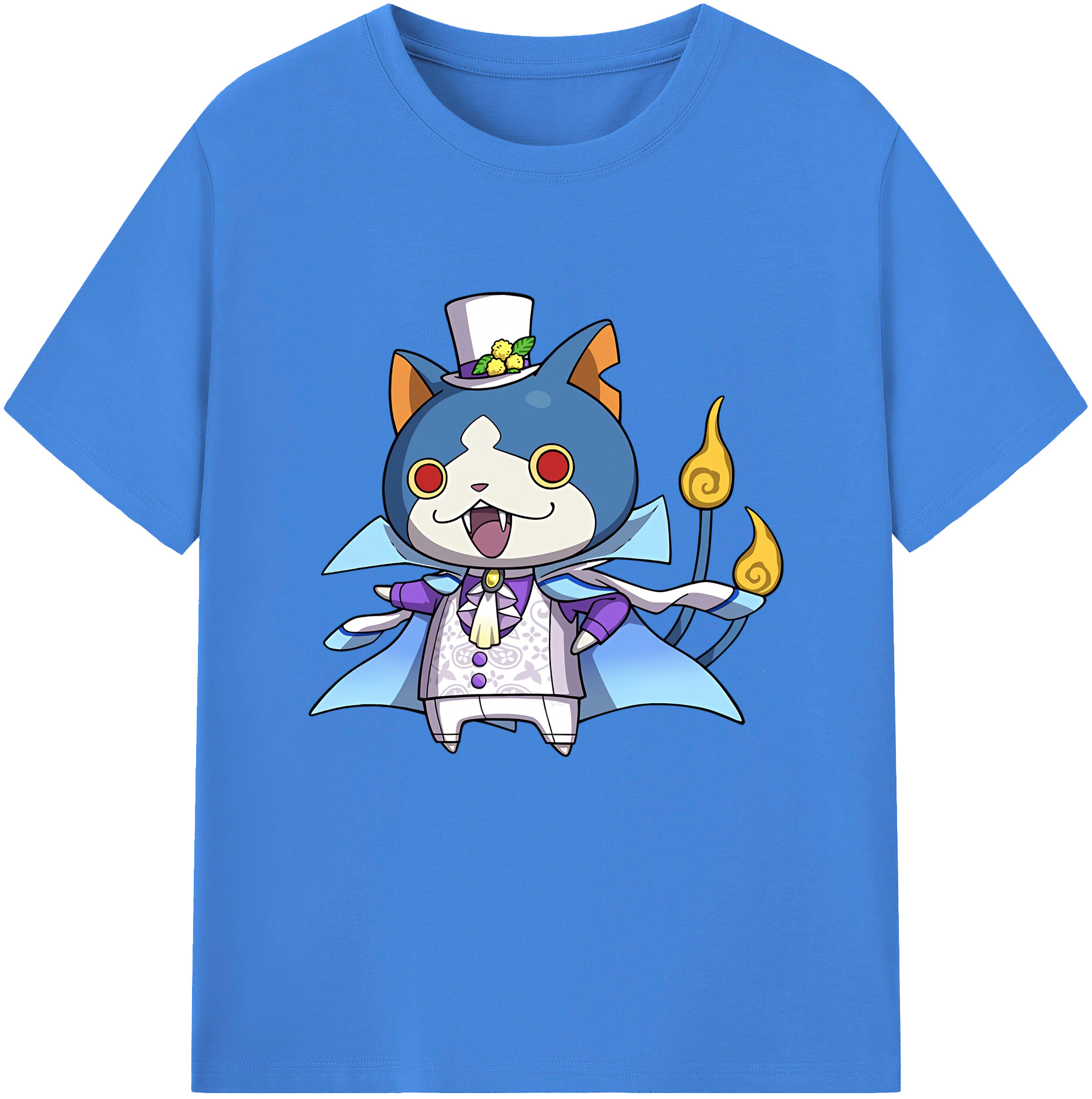 （画像用） 妖怪ウォッチ Yo-kai Watch 綿100％ メンズ半袖Tシャツ｜肌触りやわらか＆通気性