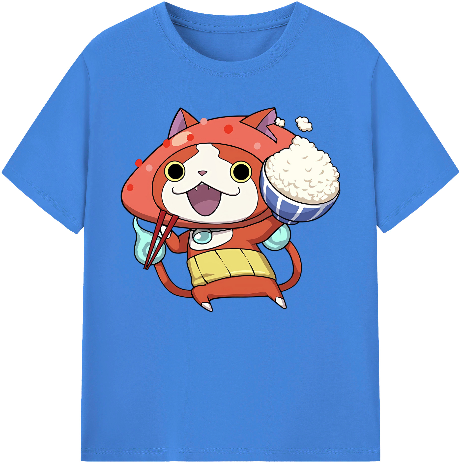 （画像用） 妖怪ウォッチ Yo-kai Watch 綿100％ メンズ半袖Tシャツ｜肌触りやわらか＆通気性