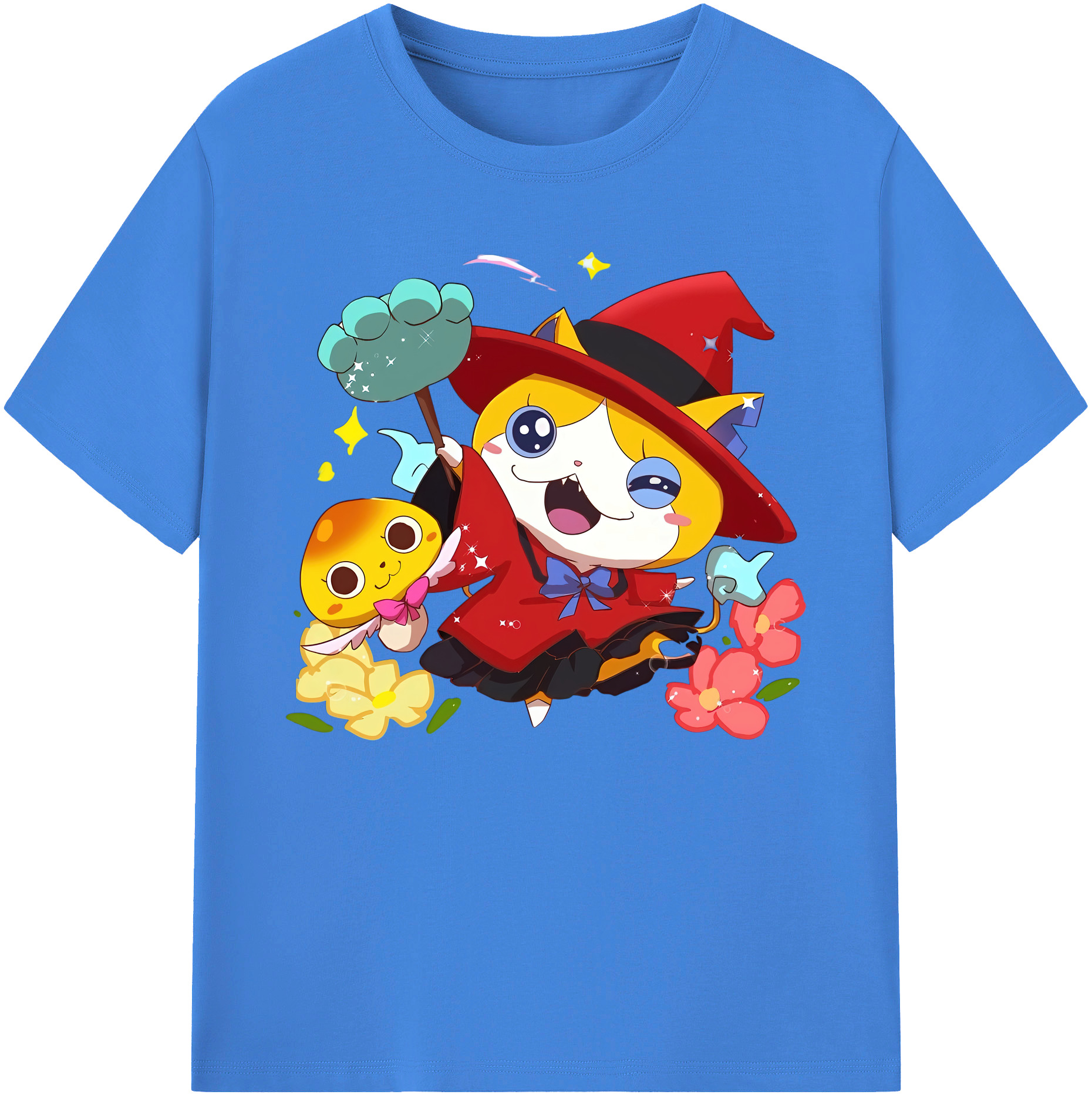 （画像用） 妖怪ウォッチ Yo-kai Watch 綿100％ メンズ半袖Tシャツ｜肌触りやわらか＆通気性