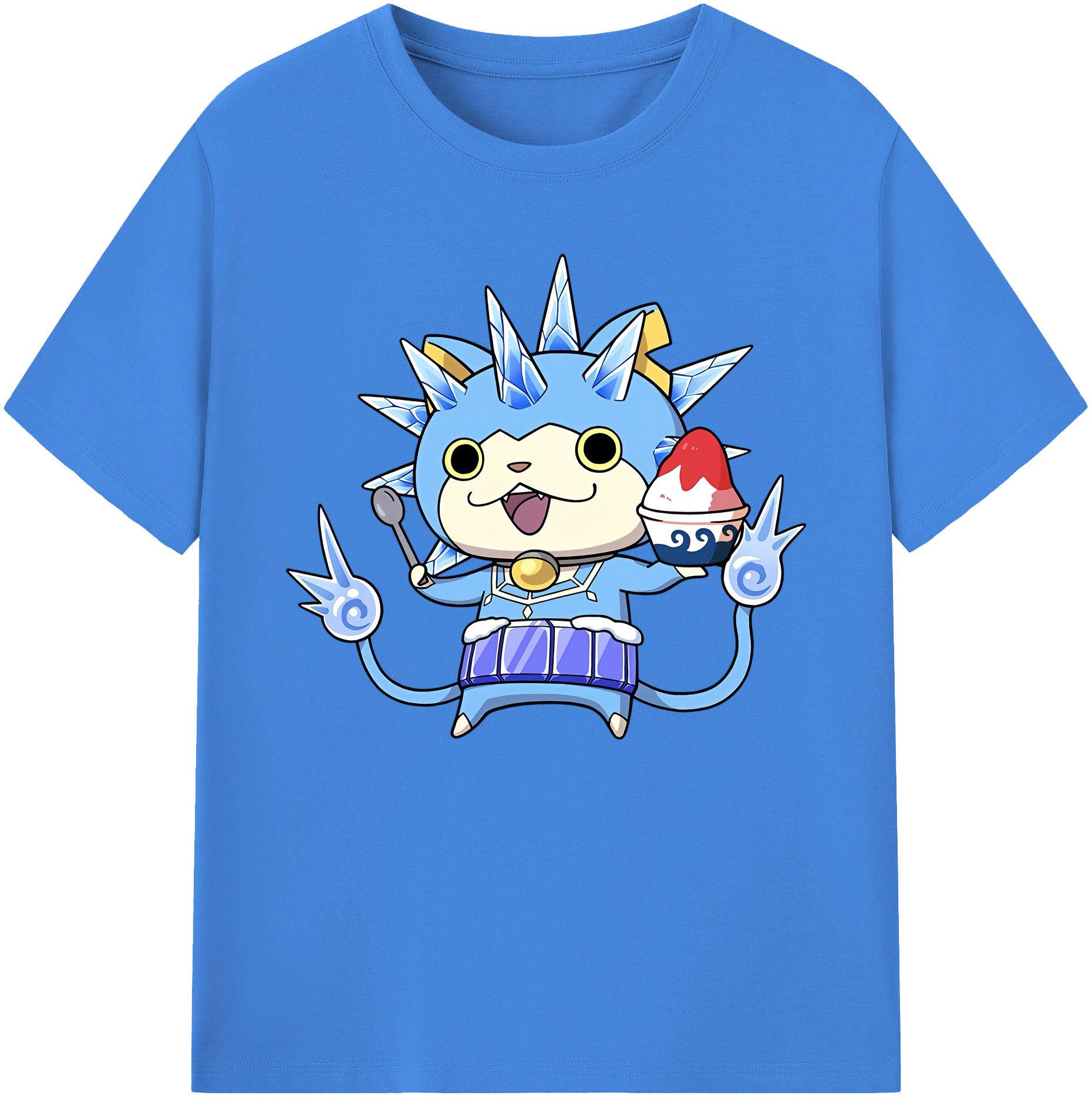 （画像用） 妖怪ウォッチ Yo-kai Watch 綿100％ メンズ半袖Tシャツ｜肌触りやわらか＆通気性