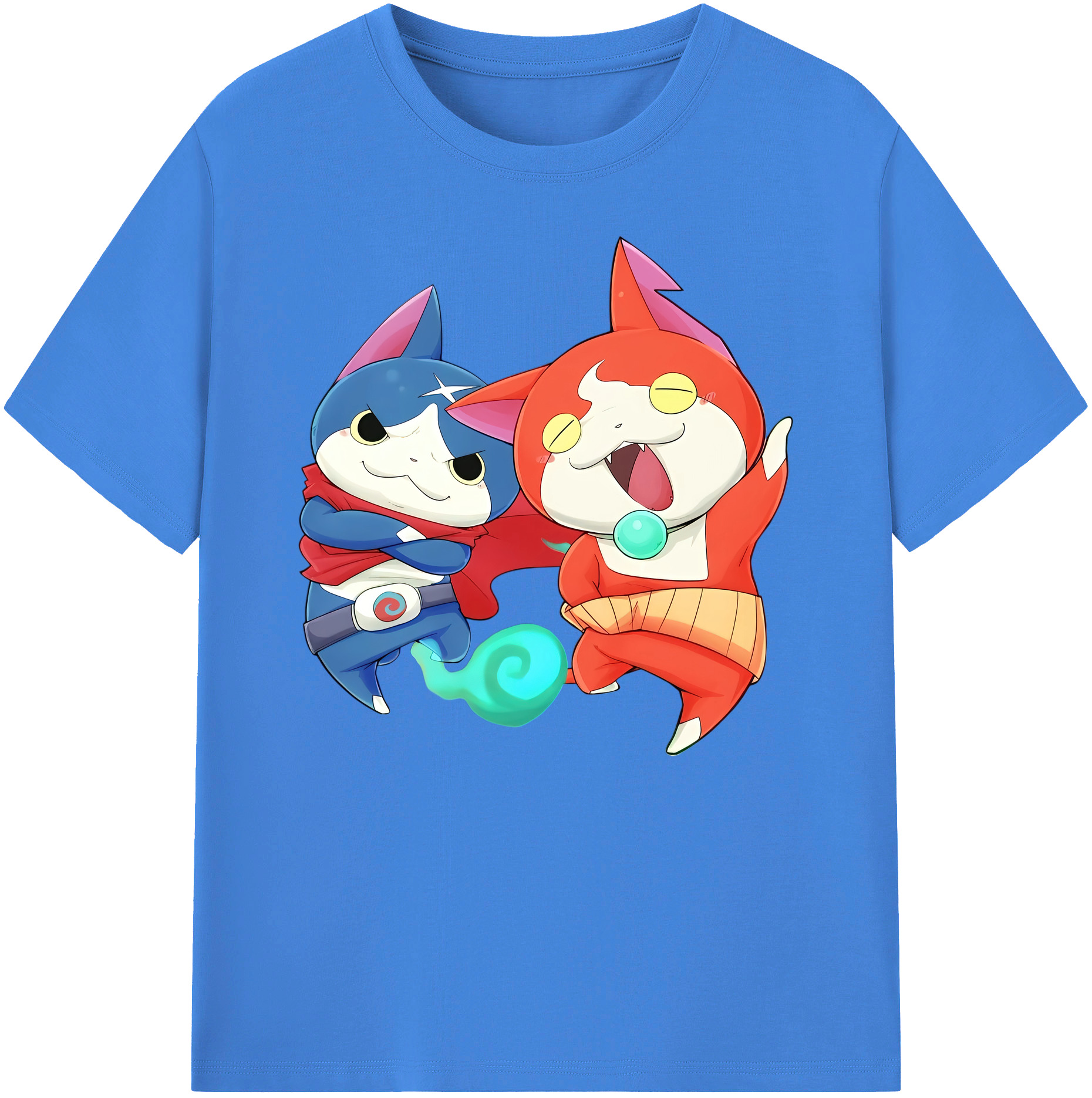 （画像用） 妖怪ウォッチ Yo-kai Watch 綿100％ メンズ半袖Tシャツ｜肌触りやわらか＆通気性
