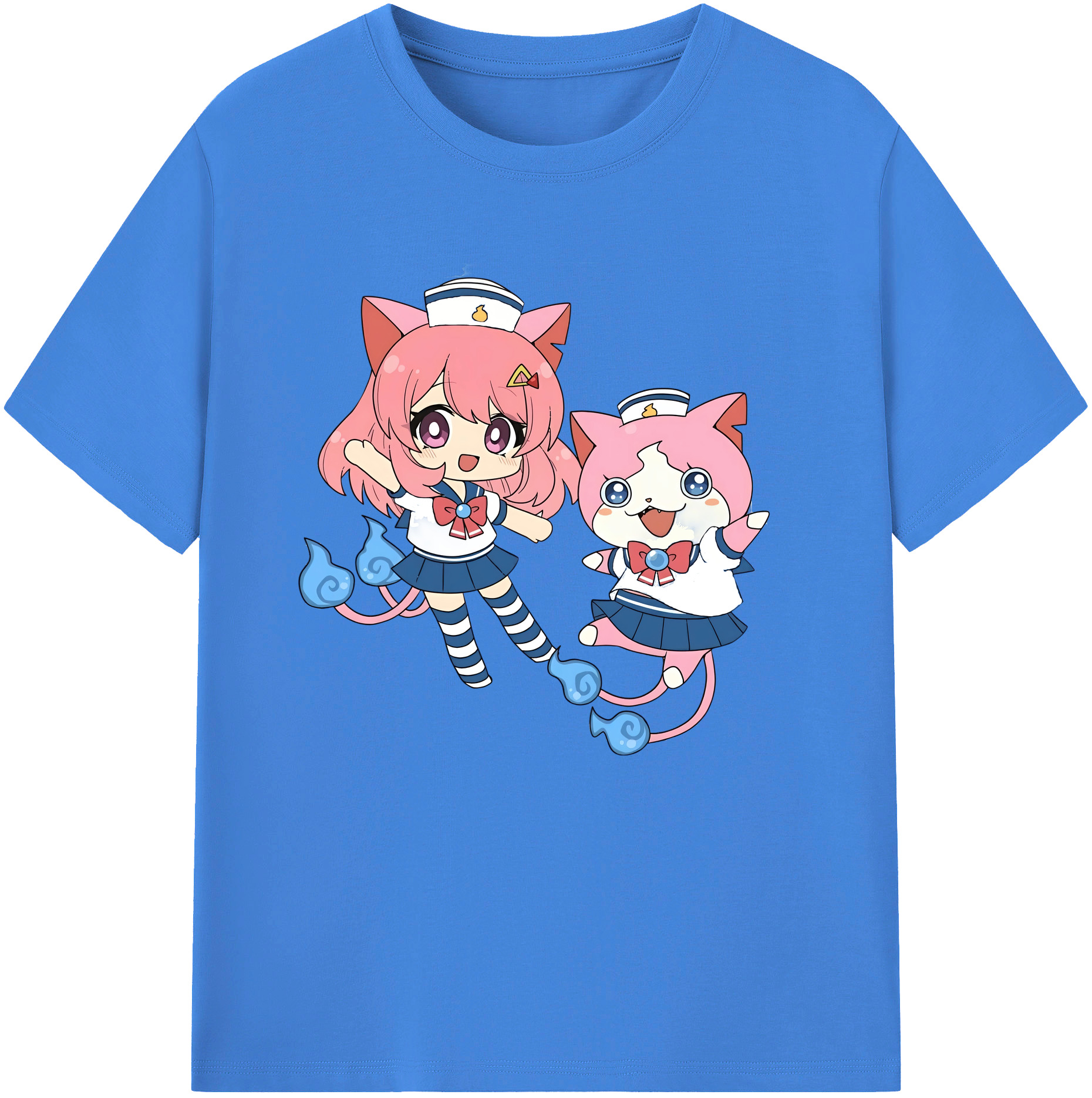 （画像用） 妖怪ウォッチ Yo-kai Watch 綿100％ メンズ半袖Tシャツ｜肌触りやわらか＆通気性