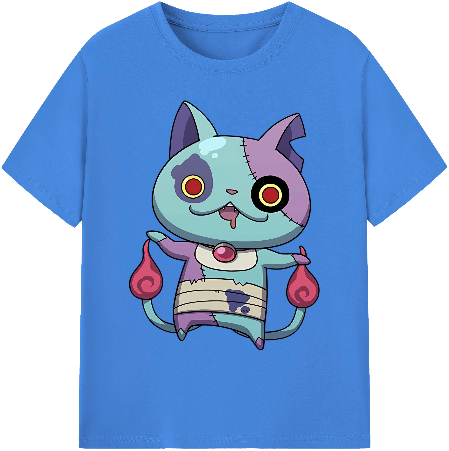 （画像用） 妖怪ウォッチ Yo-kai Watch 綿100％ メンズ半袖Tシャツ｜肌触りやわらか＆通気性