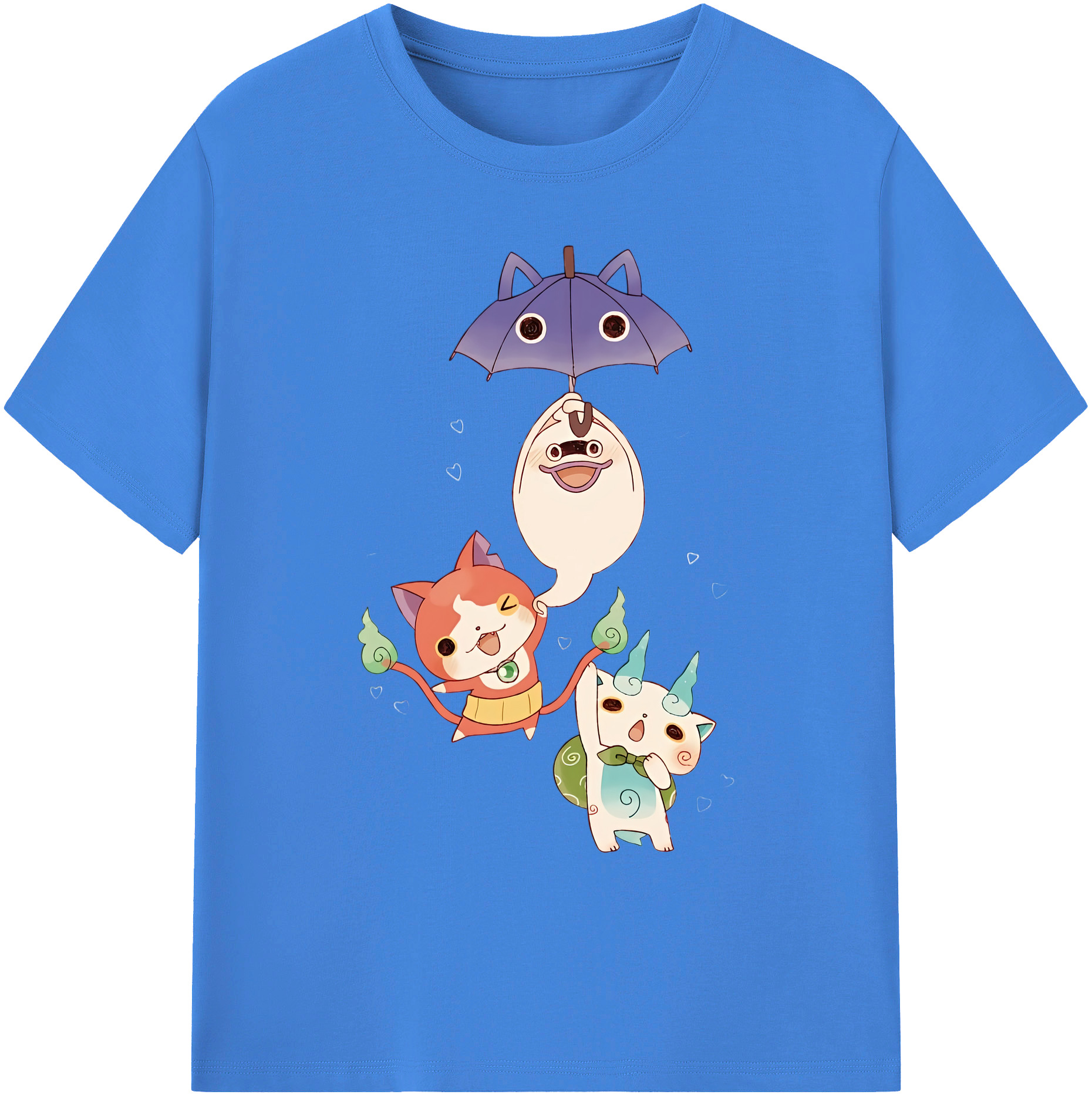 （画像用） 妖怪ウォッチ Yo-kai Watch 綿100％ メンズ半袖Tシャツ｜肌触りやわらか＆通気性