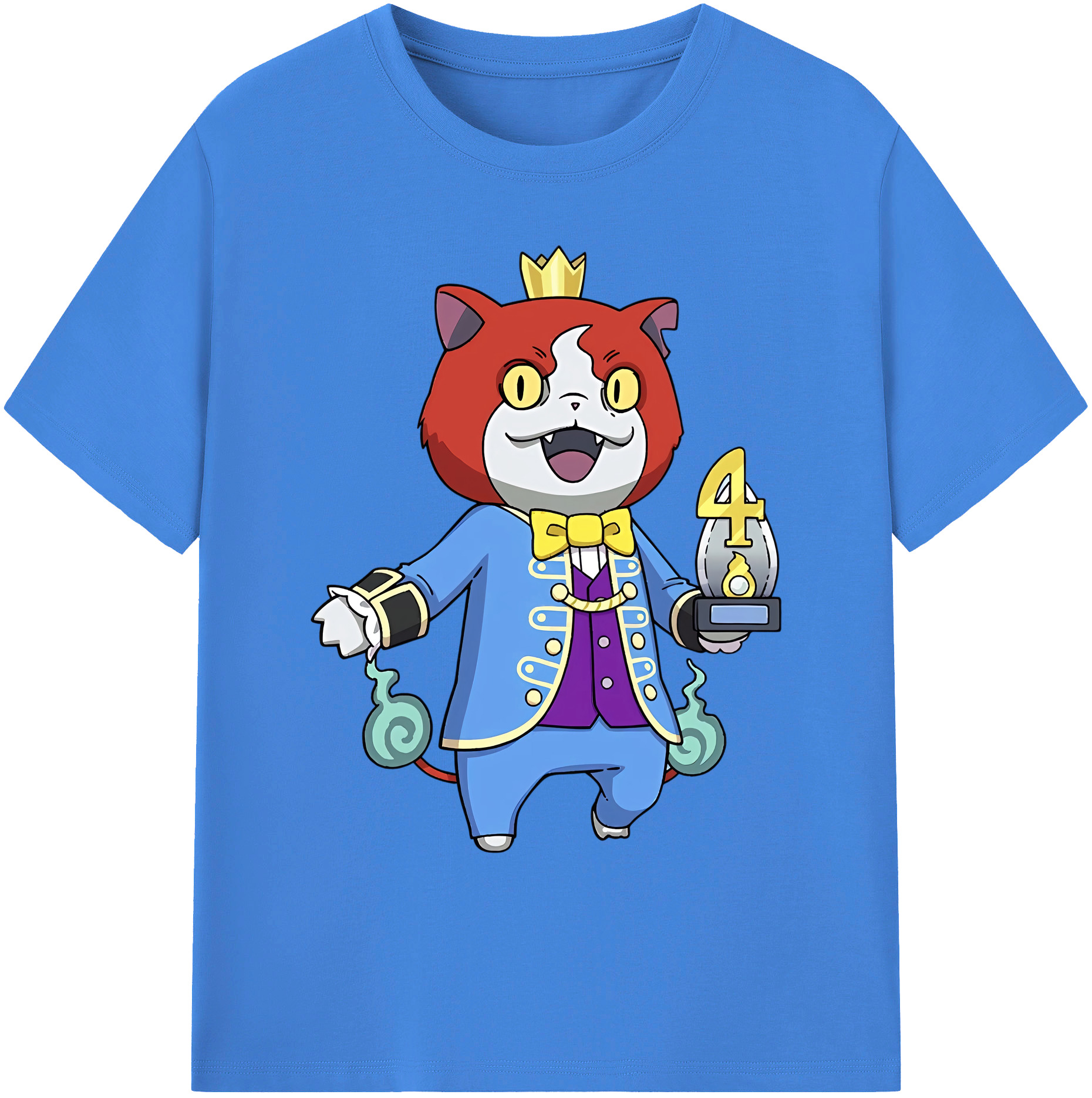 （画像用） 妖怪ウォッチ Yo-kai Watch 綿100％ メンズ半袖Tシャツ｜肌触りやわらか＆通気性