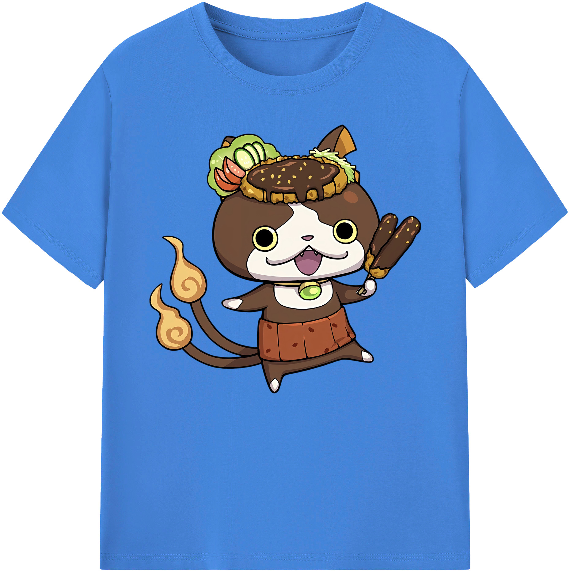 （画像用） 妖怪ウォッチ Yo-kai Watch 綿100％ メンズ半袖Tシャツ｜肌触りやわらか＆通気性