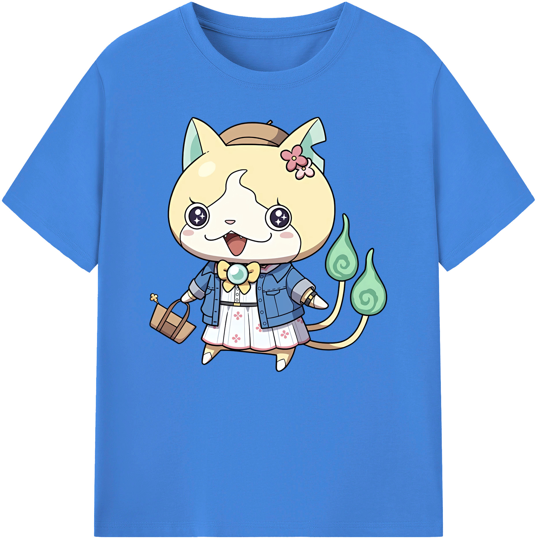 （画像用） 妖怪ウォッチ Yo-kai Watch 綿100％ メンズ半袖Tシャツ｜肌触りやわらか＆通気性