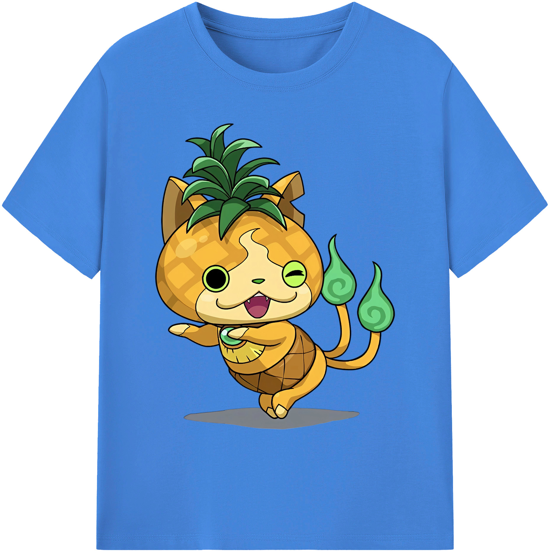 （画像用） 妖怪ウォッチ Yo-kai Watch 綿100％ メンズ半袖Tシャツ｜肌触りやわらか＆通気性