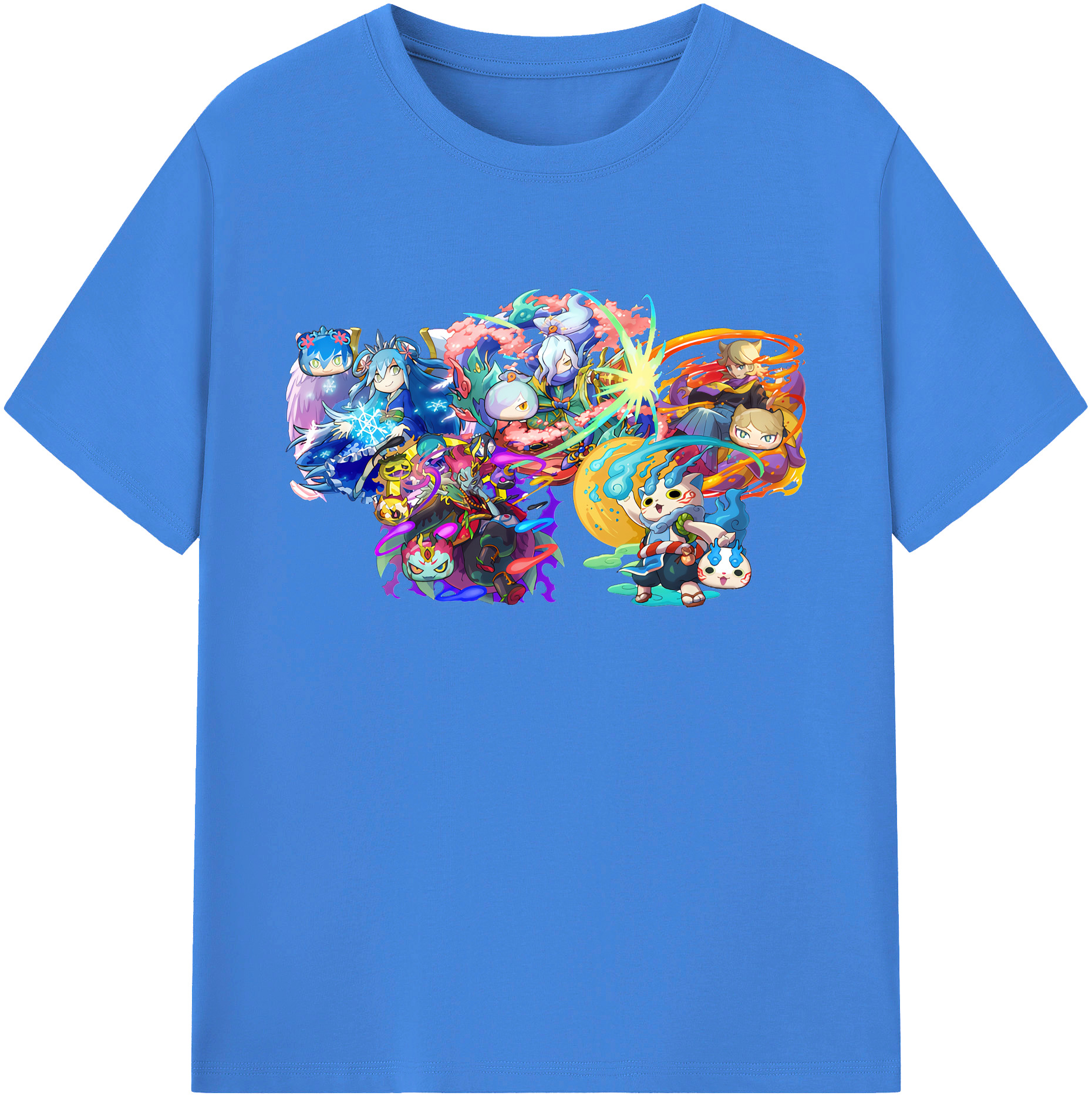 （画像用） 妖怪ウォッチ Yo-kai Watch 綿100％ メンズ半袖Tシャツ｜肌触りやわらか＆通気性