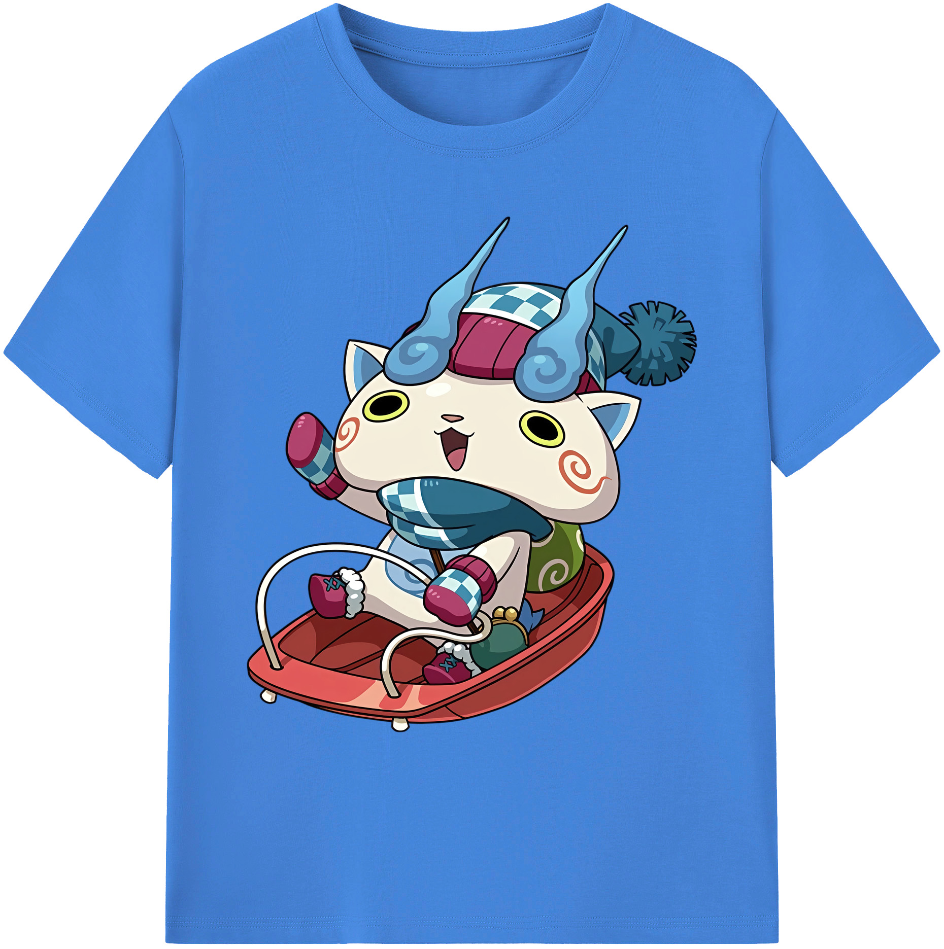 （画像用） 妖怪ウォッチ Yo-kai Watch 綿100％ メンズ半袖Tシャツ｜肌触りやわらか＆通気性