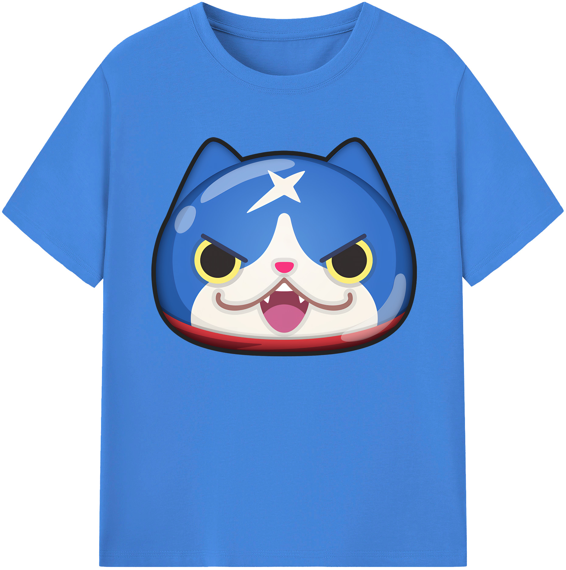 （画像用） 妖怪ウォッチ Yo-kai Watch 綿100％ メンズ半袖Tシャツ｜肌触りやわらか＆通気性
