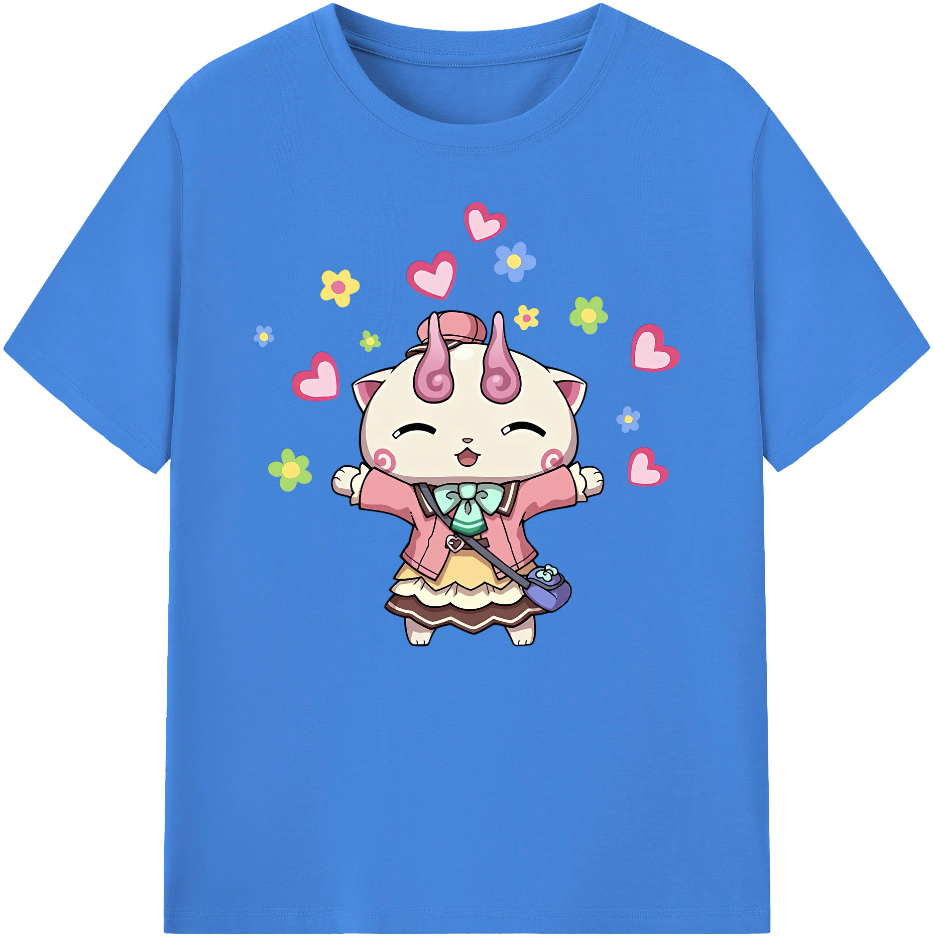 妖怪ウォッチ Yo-kai Watch 綿100％ メンズ半袖Tシャツ｜肌触りやわらか＆通気性