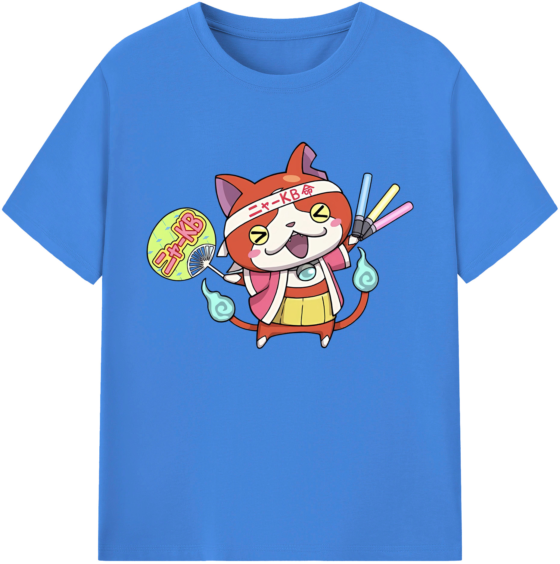 （画像用） 妖怪ウォッチ Yo-kai Watch 綿100％ メンズ半袖Tシャツ｜肌触りやわらか＆通気性