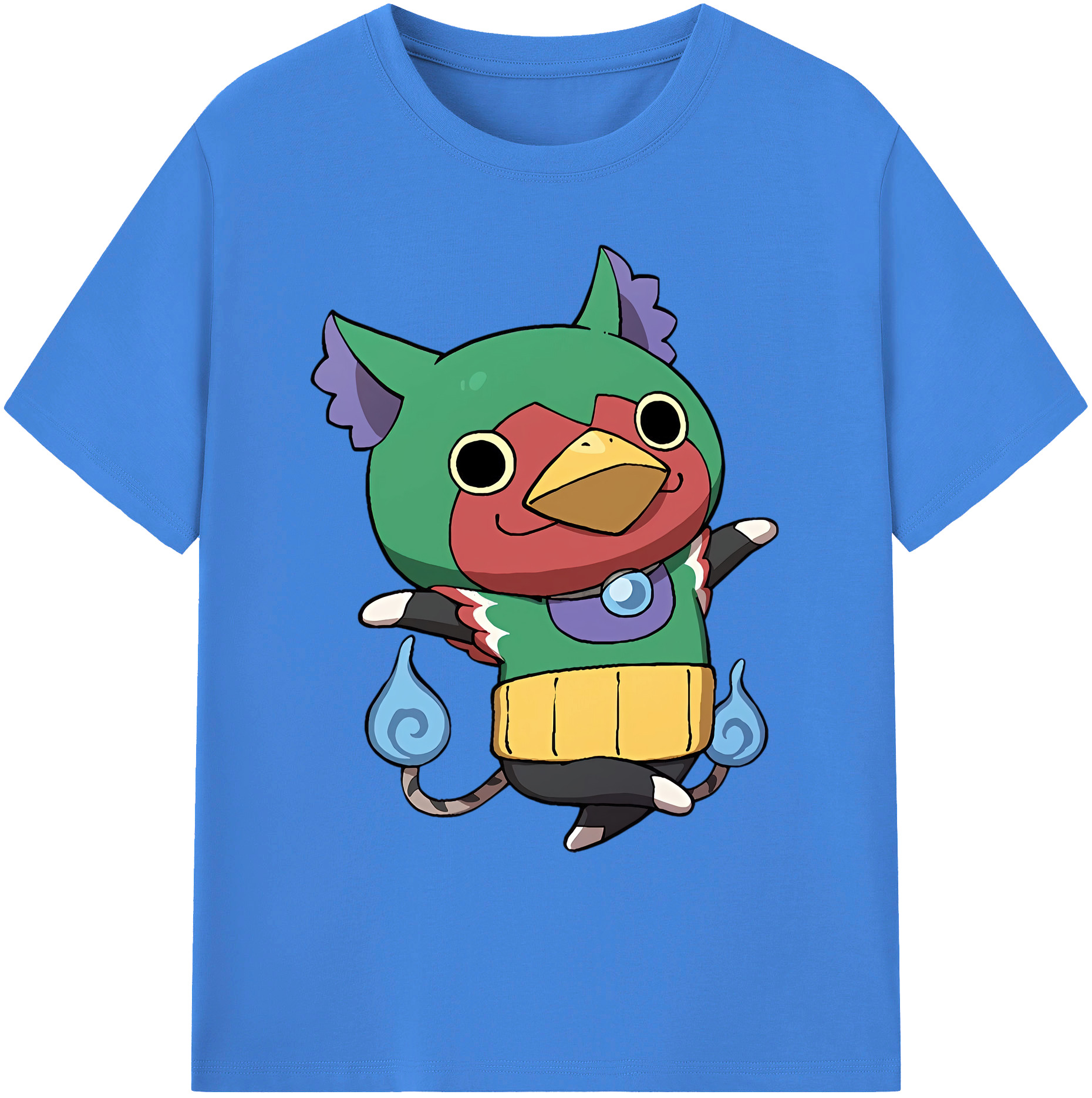 （画像用） 妖怪ウォッチ Yo-kai Watch 綿100％ メンズ半袖Tシャツ｜肌触りやわらか＆通気性