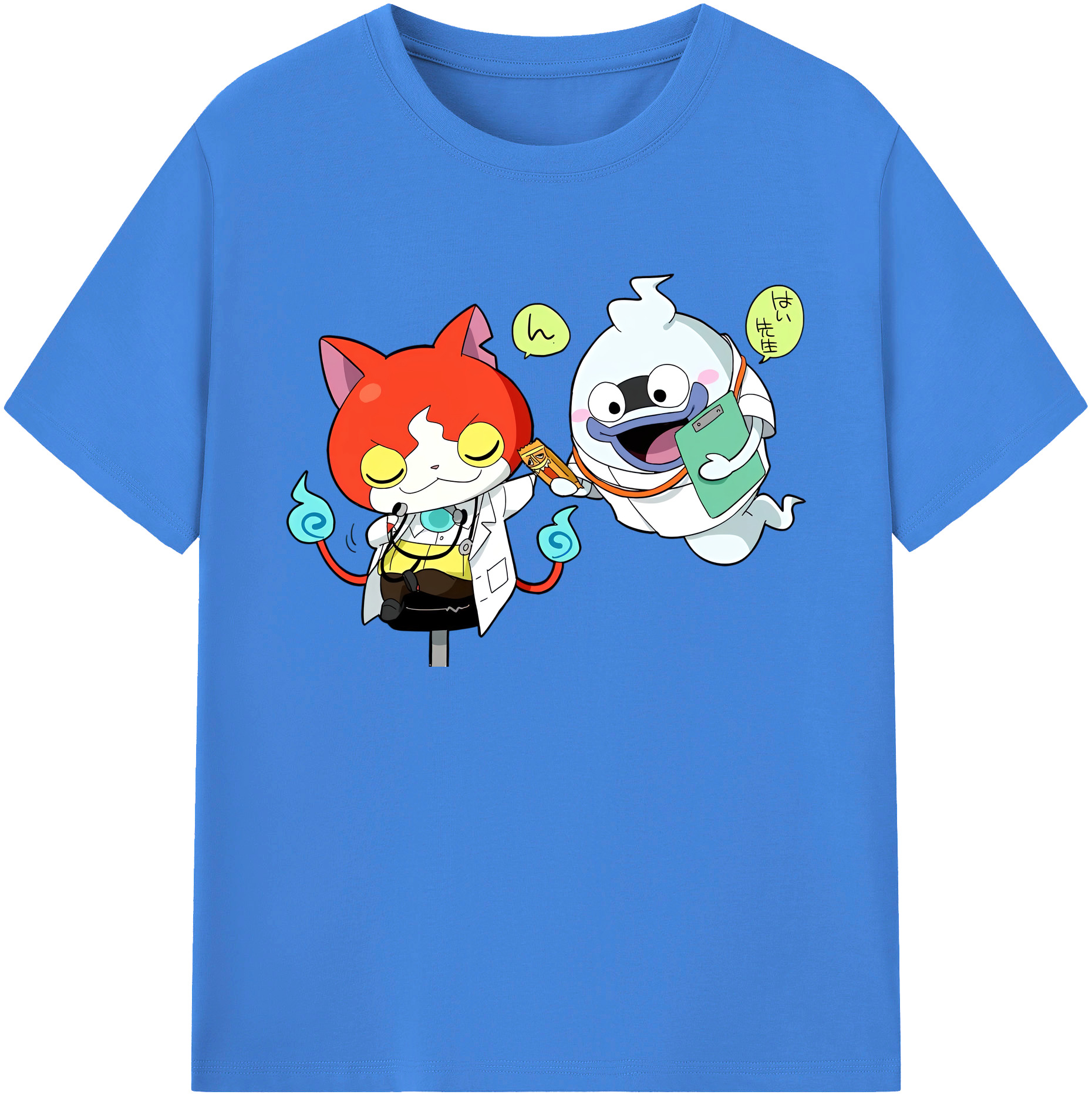 （画像用） 妖怪ウォッチ Yo-kai Watch 綿100％ メンズ半袖Tシャツ｜肌触りやわらか＆通気性