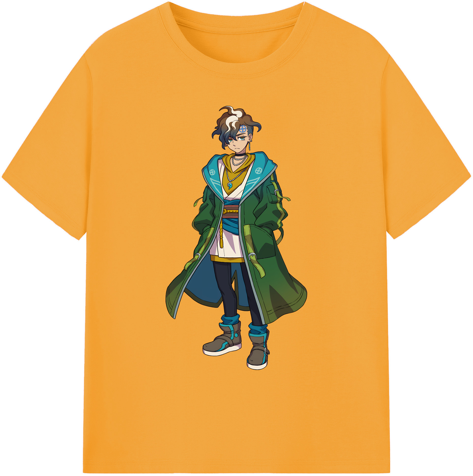 （画像用） 妖怪ウォッチ Yo-kai Watch 綿100％ メンズ半袖Tシャツ｜肌触りやわらか＆通気性
