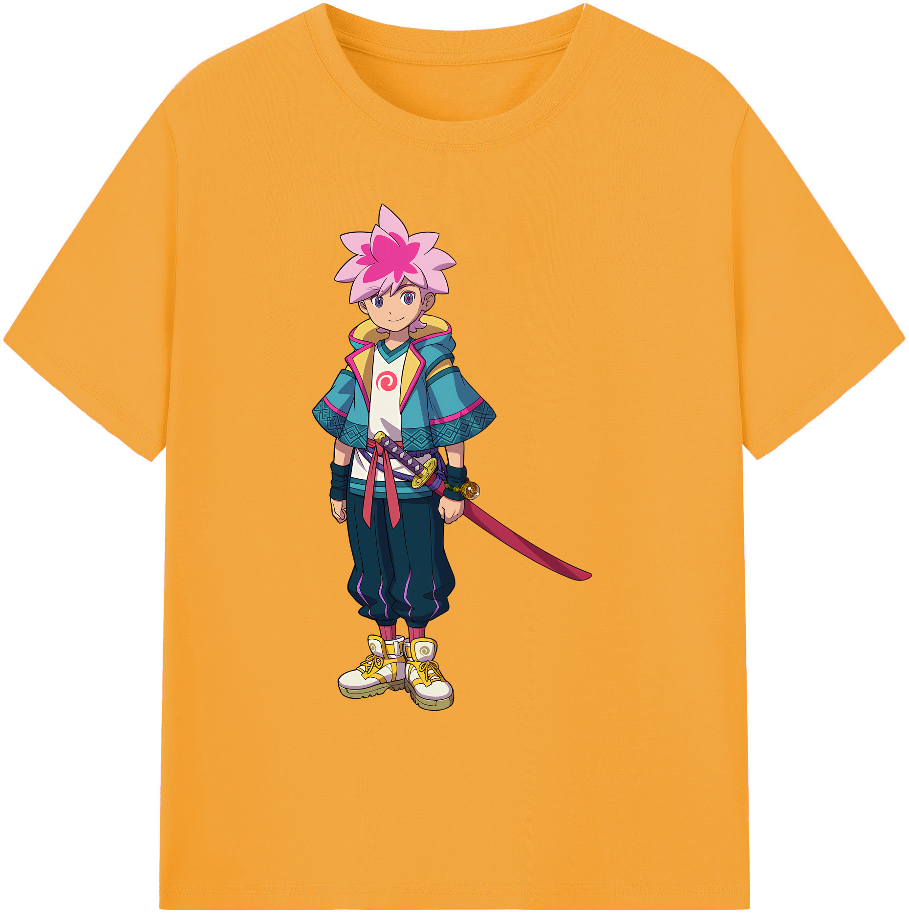 （画像用） 妖怪ウォッチ Yo-kai Watch 綿100％ メンズ半袖Tシャツ｜肌触りやわらか＆通気性