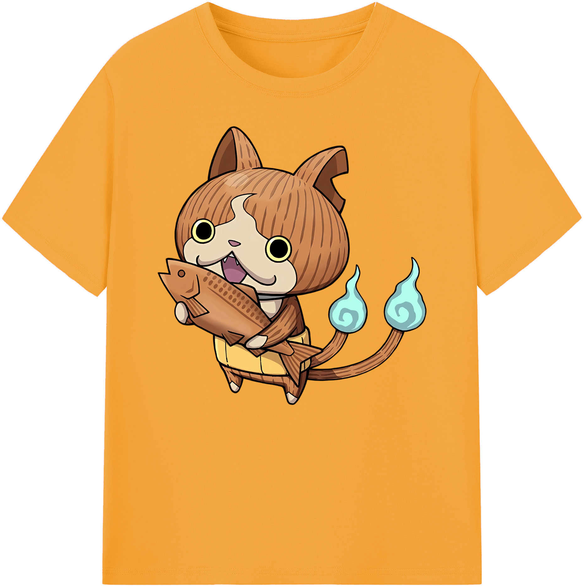 （画像用） 妖怪ウォッチ Yo-kai Watch 綿100％ メンズ半袖Tシャツ｜肌触りやわらか＆通気性