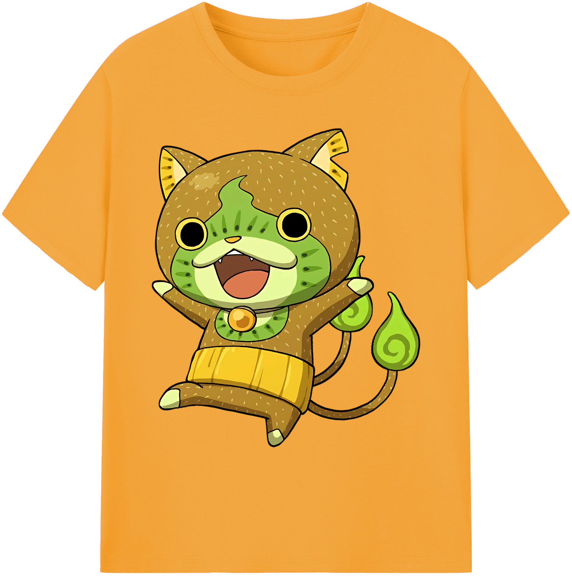 （画像用） 妖怪ウォッチ Yo-kai Watch 綿100％ メンズ半袖Tシャツ｜肌触りやわらか＆通気性