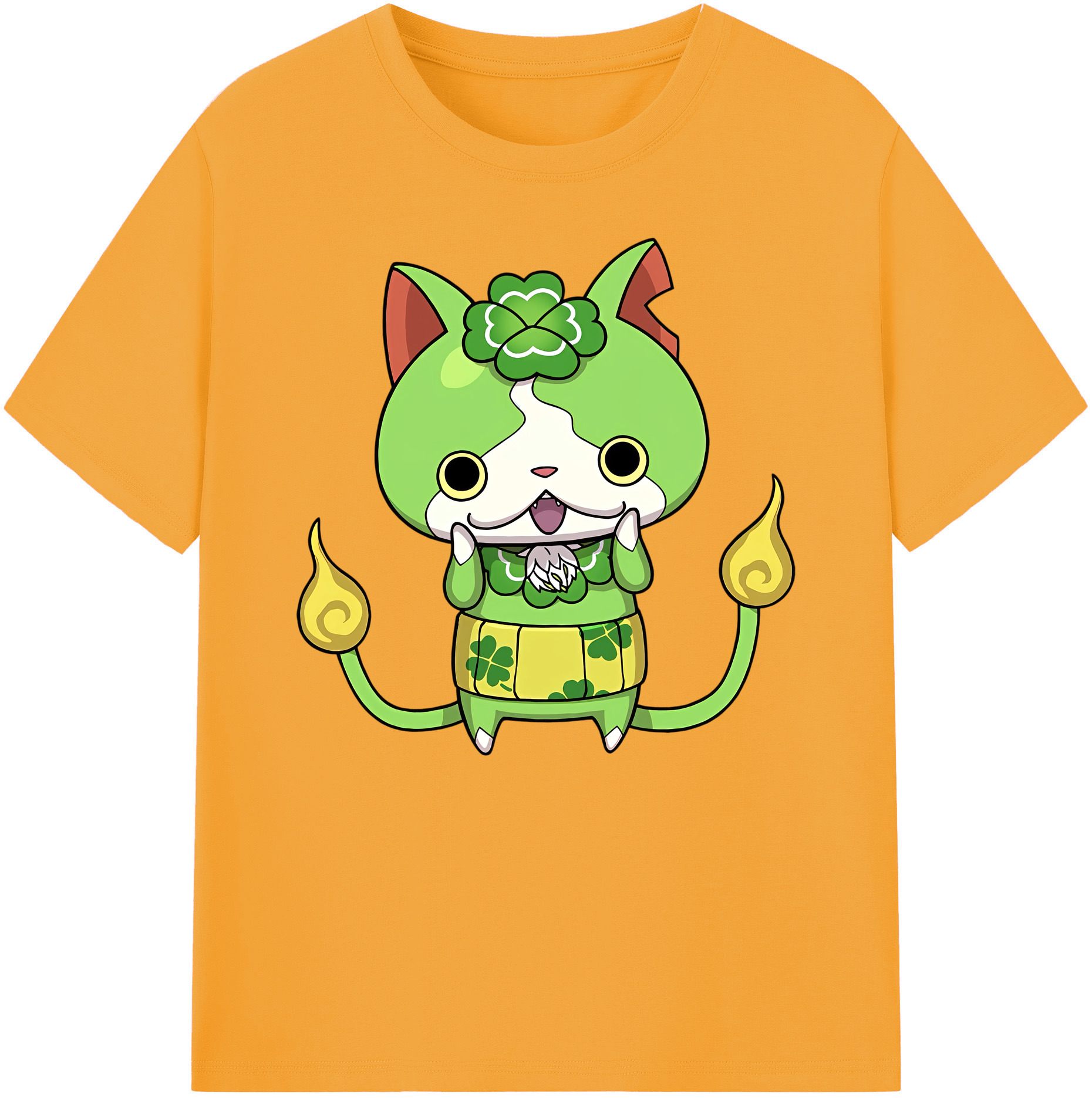 （画像用） 妖怪ウォッチ Yo-kai Watch 綿100％ メンズ半袖Tシャツ｜肌触りやわらか＆通気性