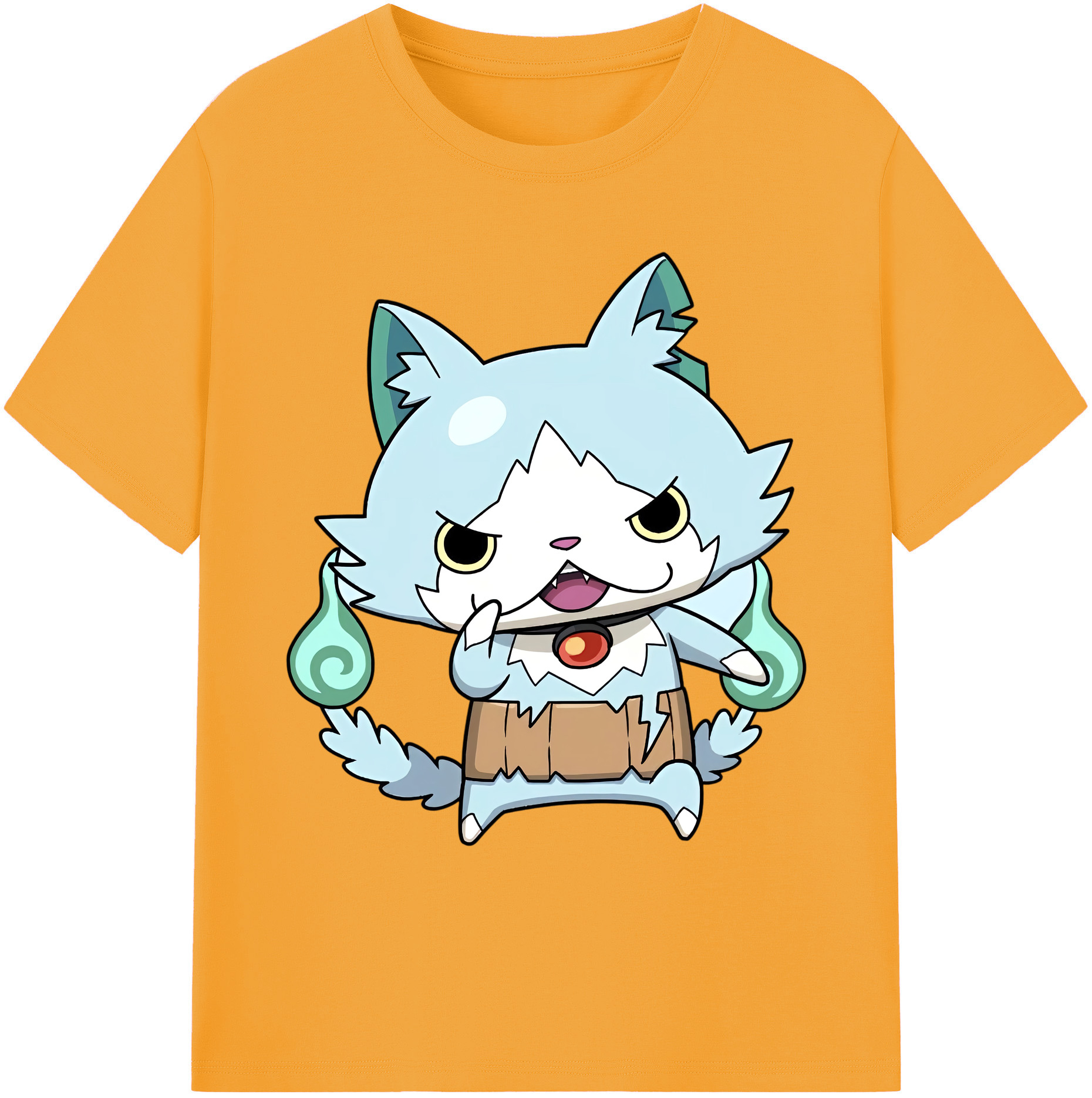 （画像用） 妖怪ウォッチ Yo-kai Watch 綿100％ メンズ半袖Tシャツ｜肌触りやわらか＆通気性