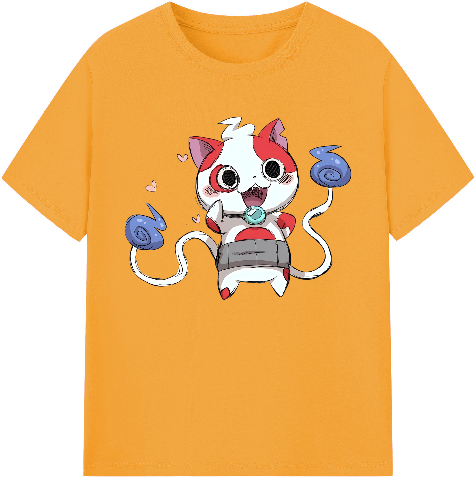 （画像用） 妖怪ウォッチ Yo-kai Watch 綿100％ メンズ半袖Tシャツ｜肌触りやわらか＆通気性