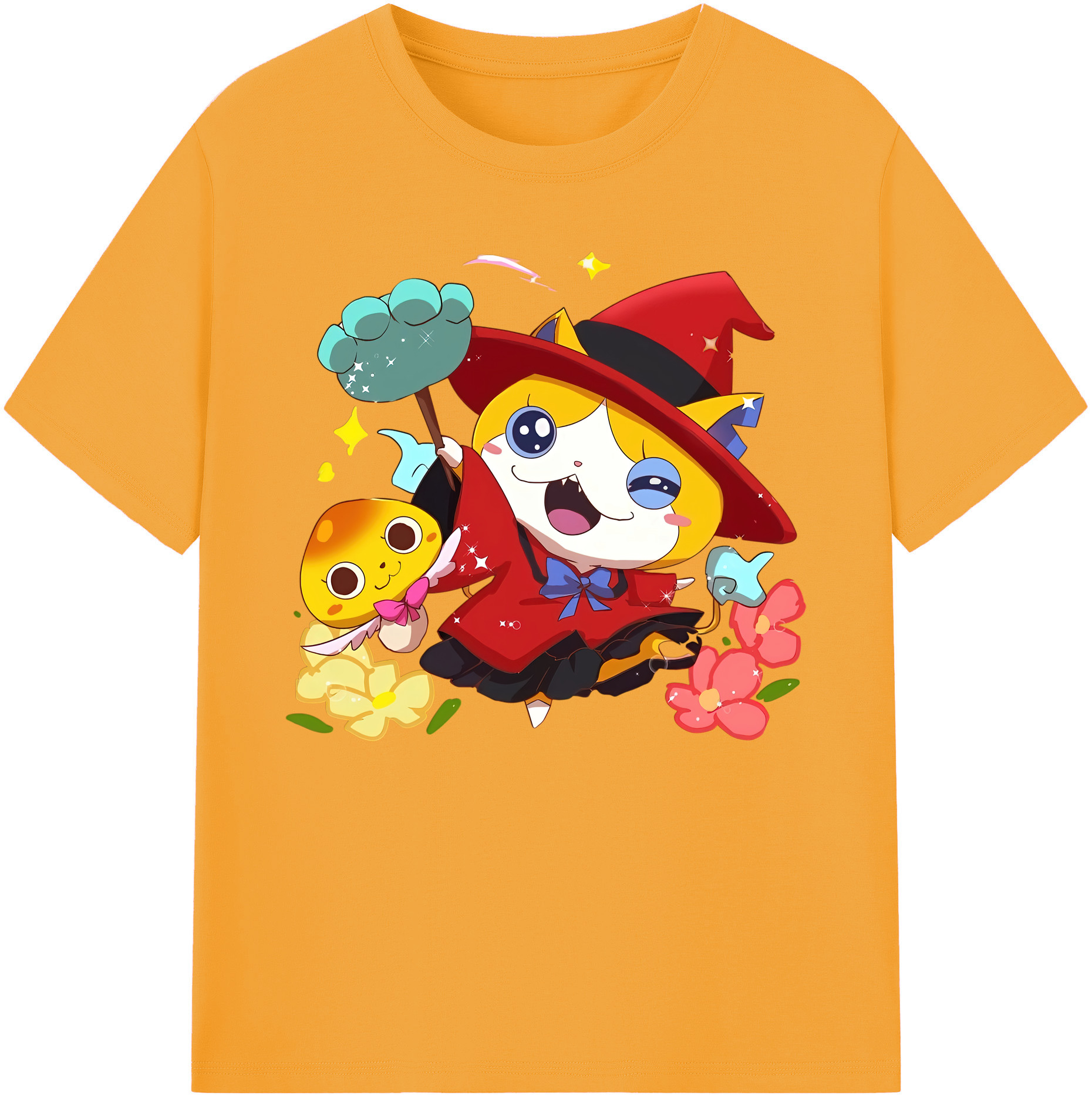 （画像用） 妖怪ウォッチ Yo-kai Watch 綿100％ メンズ半袖Tシャツ｜肌触りやわらか＆通気性