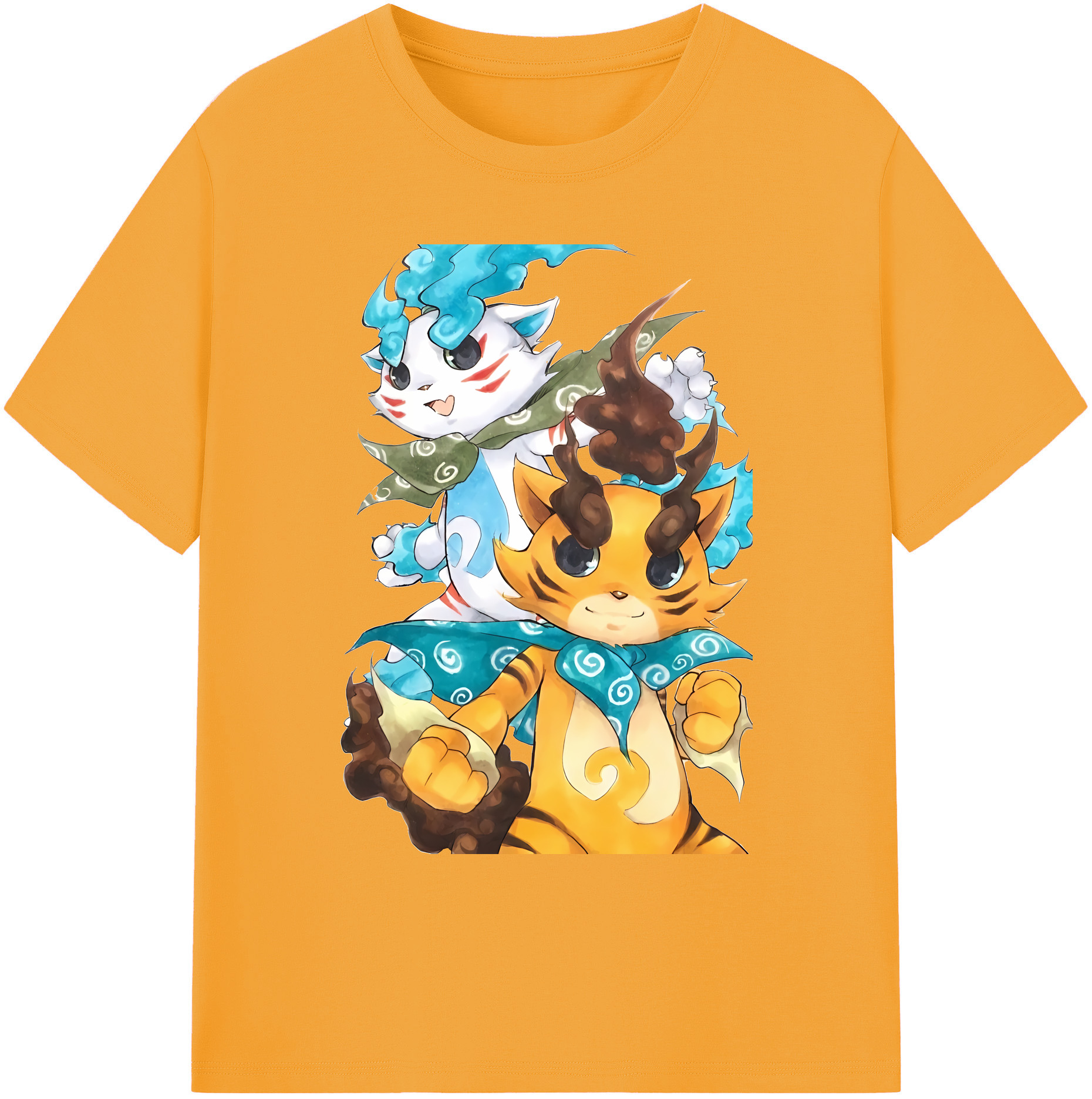 （画像用） 妖怪ウォッチ Yo-kai Watch 綿100％ メンズ半袖Tシャツ｜肌触りやわらか＆通気性