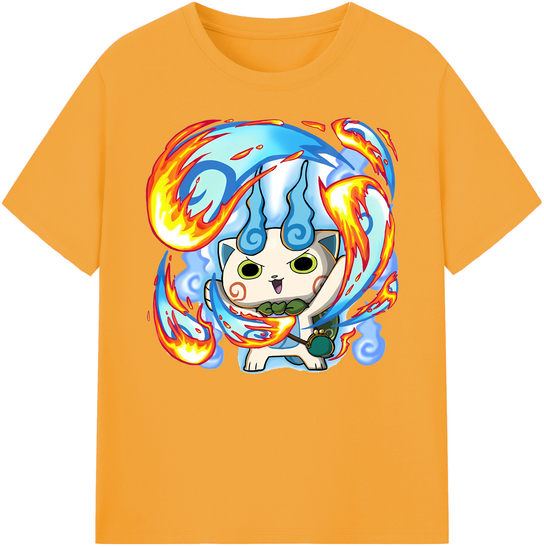 （画像用） 妖怪ウォッチ Yo-kai Watch 綿100％ メンズ半袖Tシャツ｜肌触りやわらか＆通気性