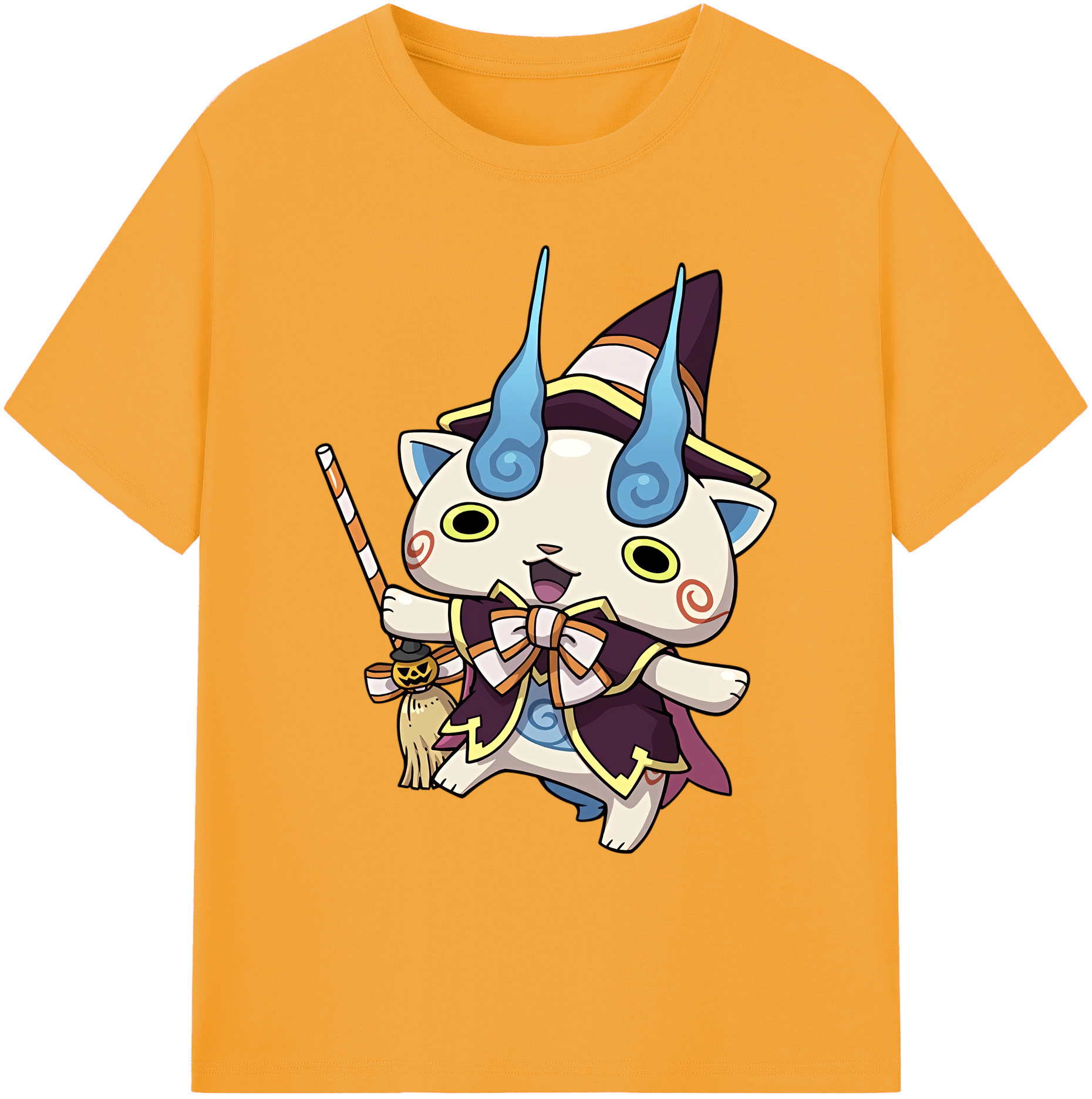 （画像用） 妖怪ウォッチ Yo-kai Watch 綿100％ メンズ半袖Tシャツ｜肌触りやわらか＆通気性