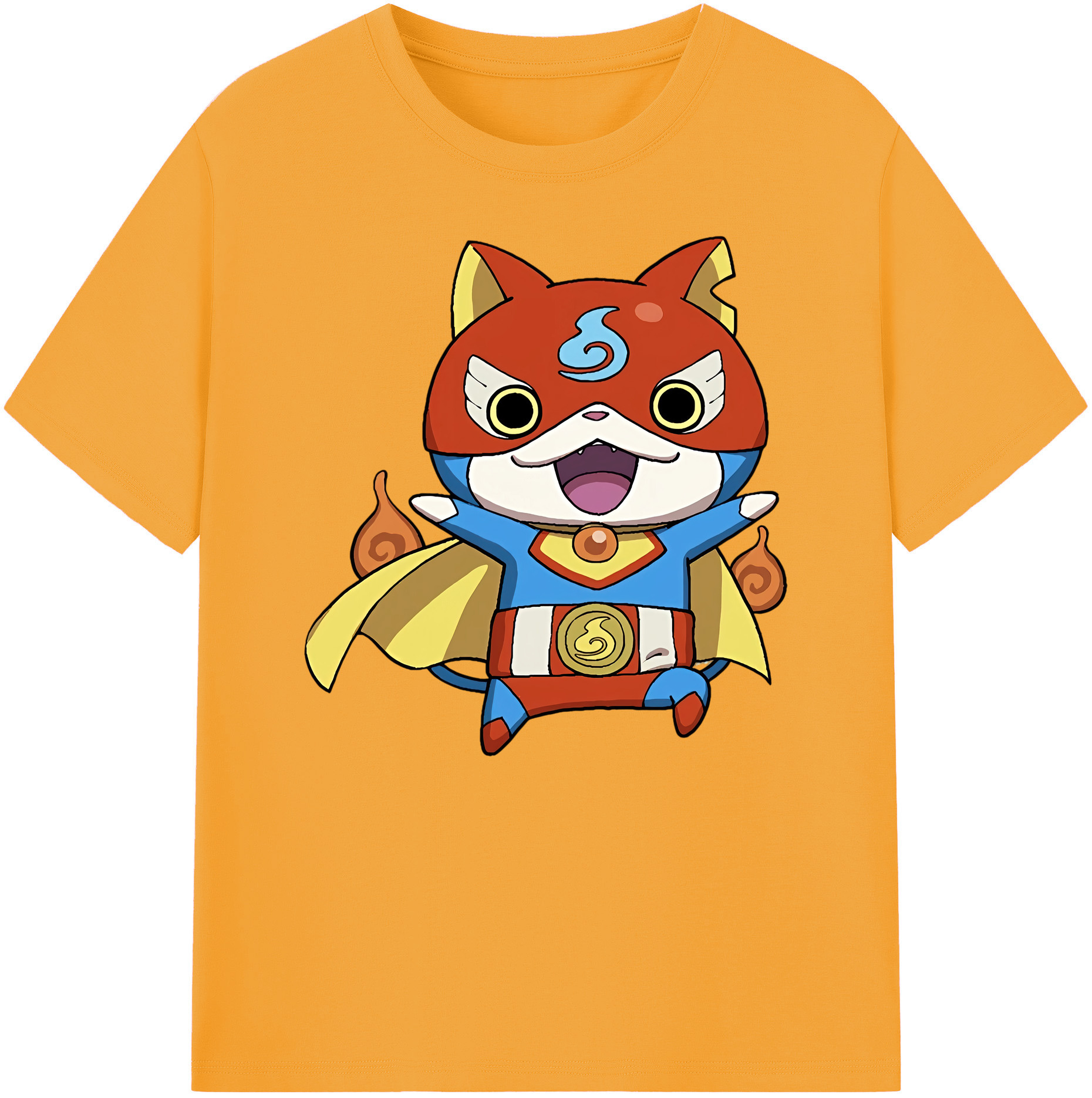 （画像用） 妖怪ウォッチ Yo-kai Watch 綿100％ メンズ半袖Tシャツ｜肌触りやわらか＆通気性