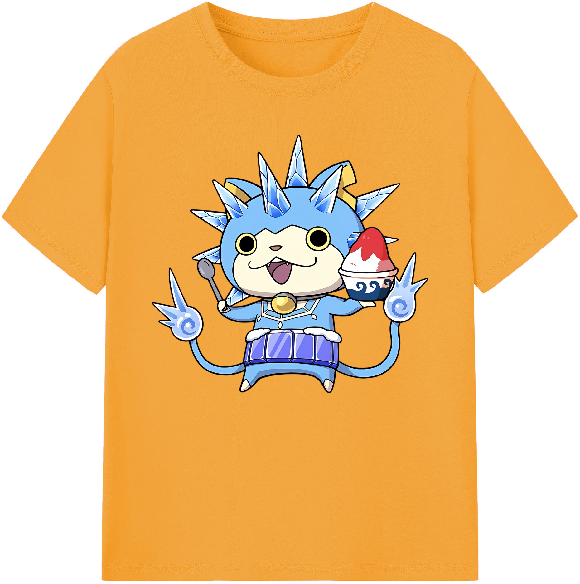 （画像用） 妖怪ウォッチ Yo-kai Watch 綿100％ メンズ半袖Tシャツ｜肌触りやわらか＆通気性