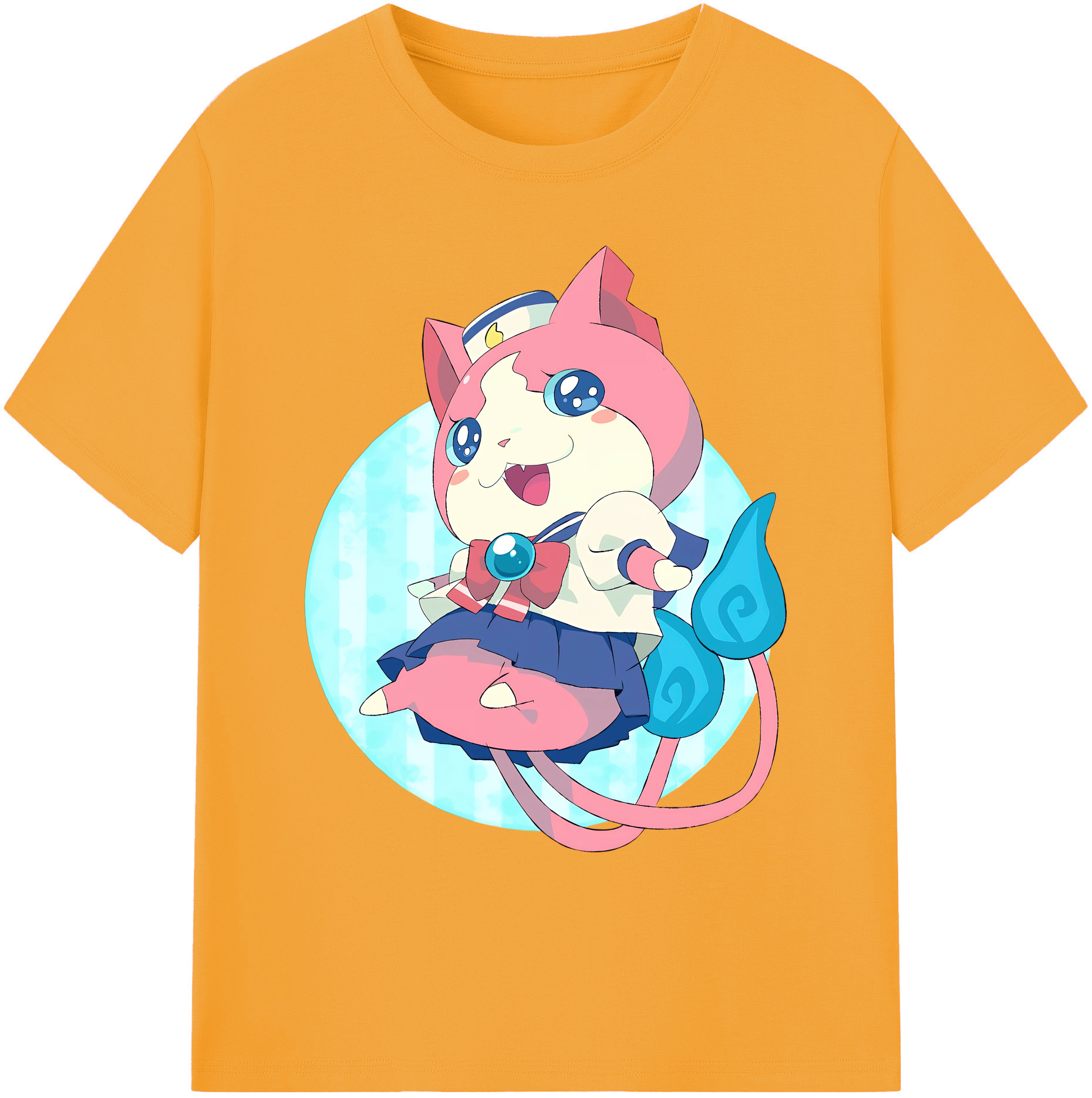 （画像用） 妖怪ウォッチ Yo-kai Watch 綿100％ メンズ半袖Tシャツ｜肌触りやわらか＆通気性
