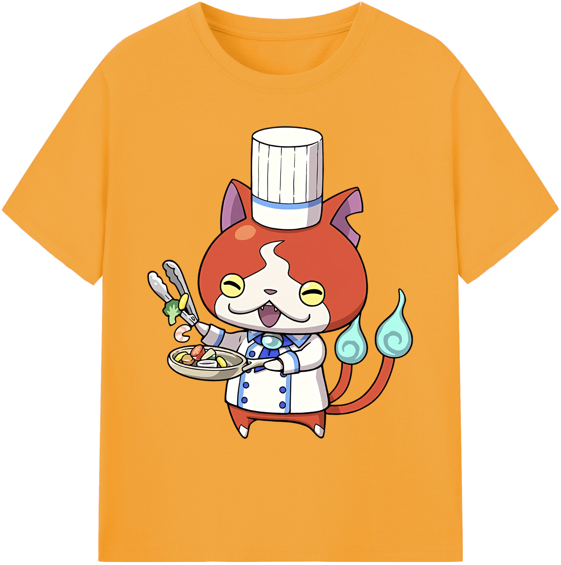 （画像用） 妖怪ウォッチ Yo-kai Watch 綿100％ メンズ半袖Tシャツ｜肌触りやわらか＆通気性