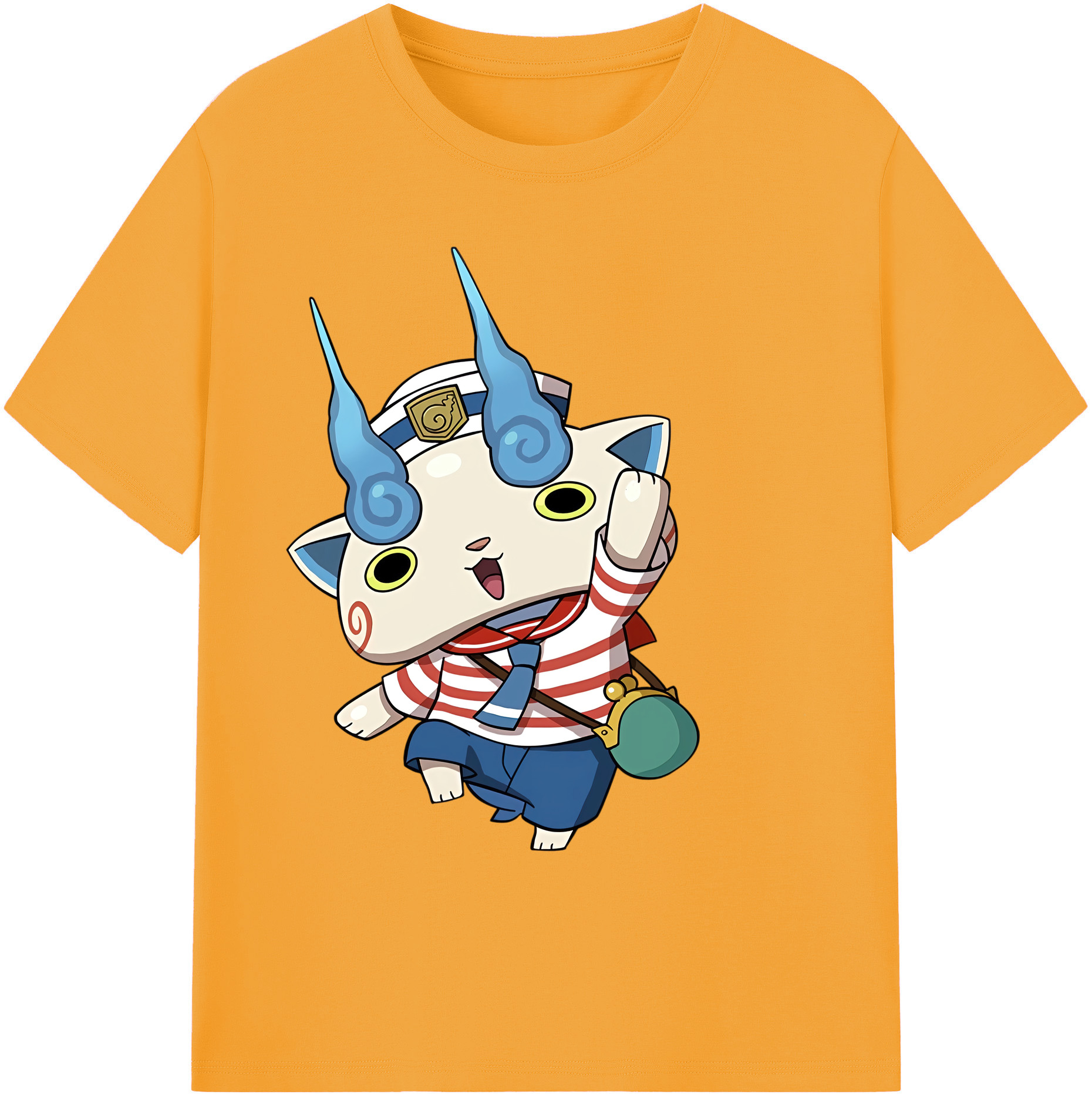 （画像用） 妖怪ウォッチ Yo-kai Watch 綿100％ メンズ半袖Tシャツ｜肌触りやわらか＆通気性
