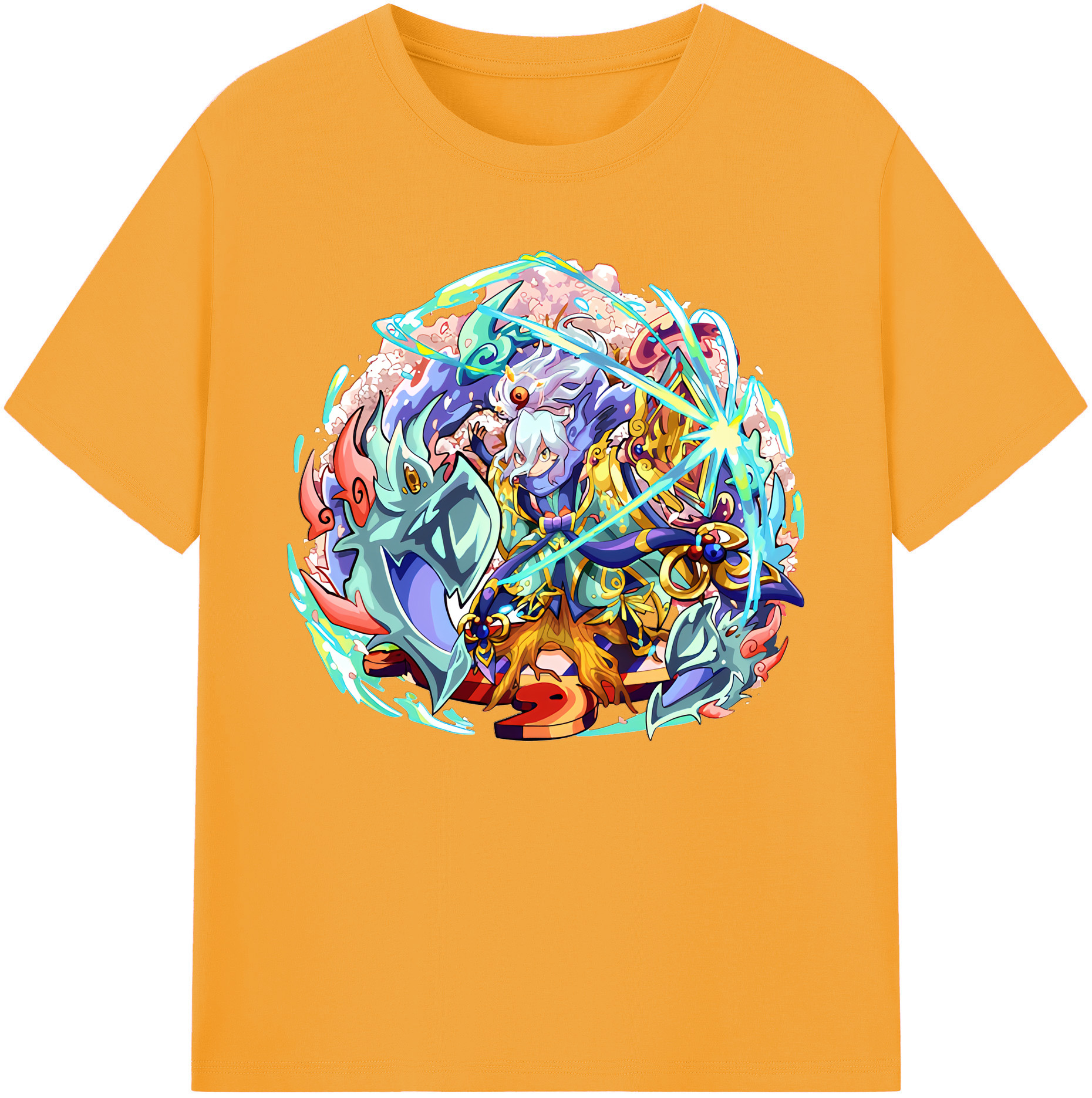 （画像用） 妖怪ウォッチ Yo-kai Watch 綿100％ メンズ半袖Tシャツ｜肌触りやわらか＆通気性