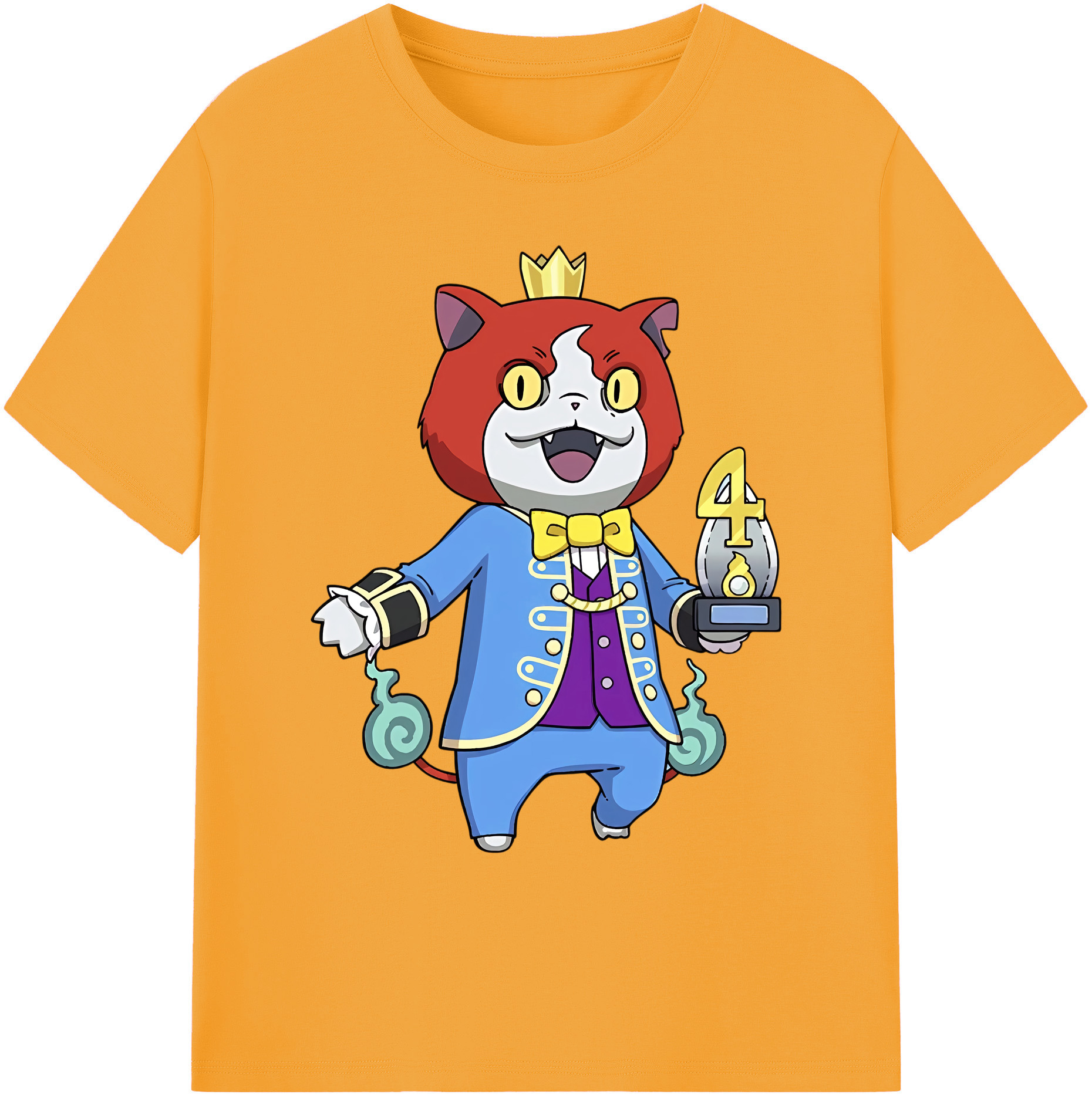 （画像用） 妖怪ウォッチ Yo-kai Watch 綿100％ メンズ半袖Tシャツ｜肌触りやわらか＆通気性