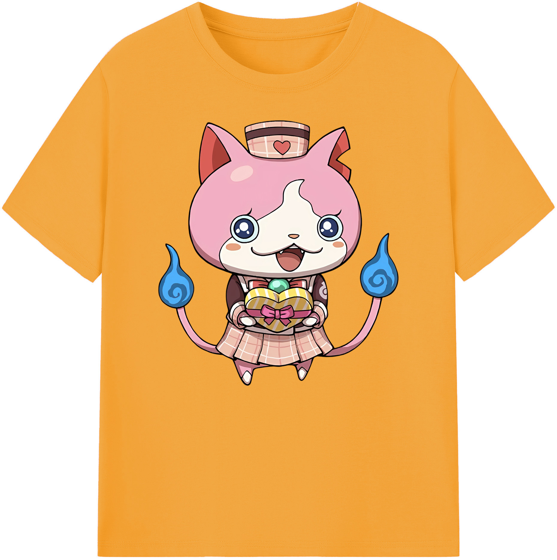 （画像用） 妖怪ウォッチ Yo-kai Watch 綿100％ メンズ半袖Tシャツ｜肌触りやわらか＆通気性