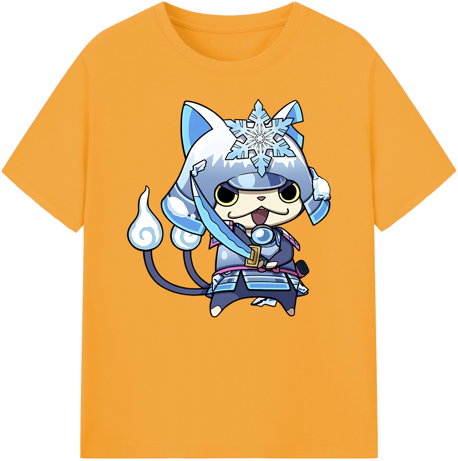 （画像用） 妖怪ウォッチ Yo-kai Watch 綿100％ メンズ半袖Tシャツ｜肌触りやわらか＆通気性